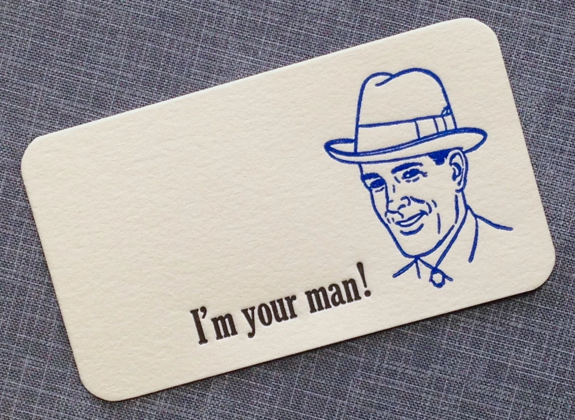 I'm your man card for boyfriend