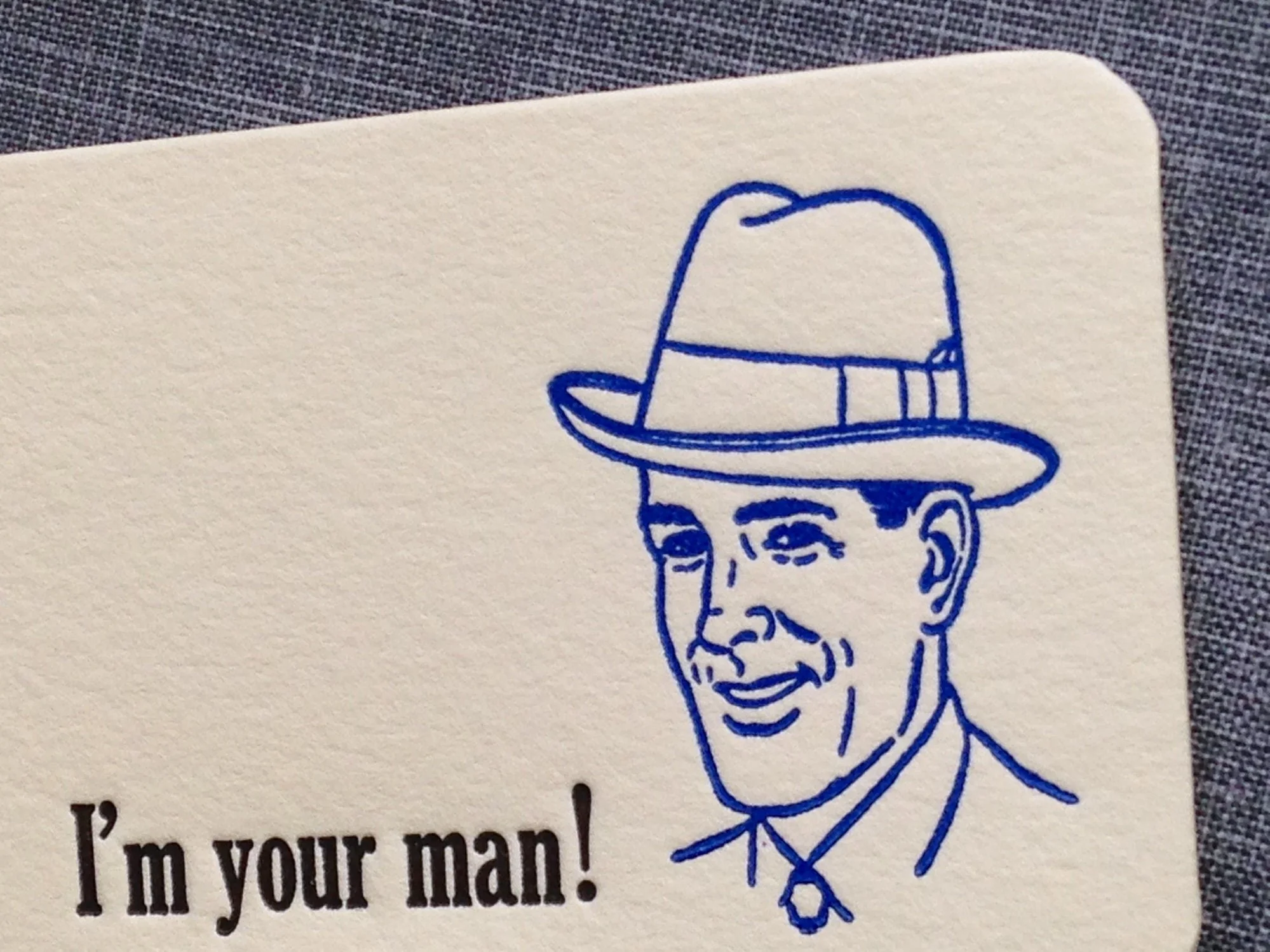 1950s husband on a greeting card