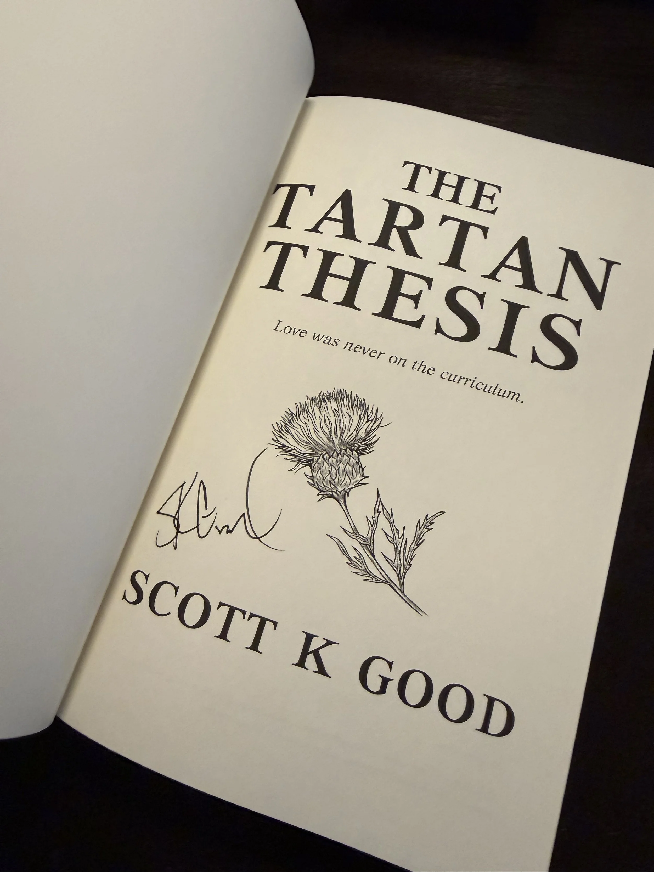 The Tartan Thesis - Signed Hardcover (US Only)