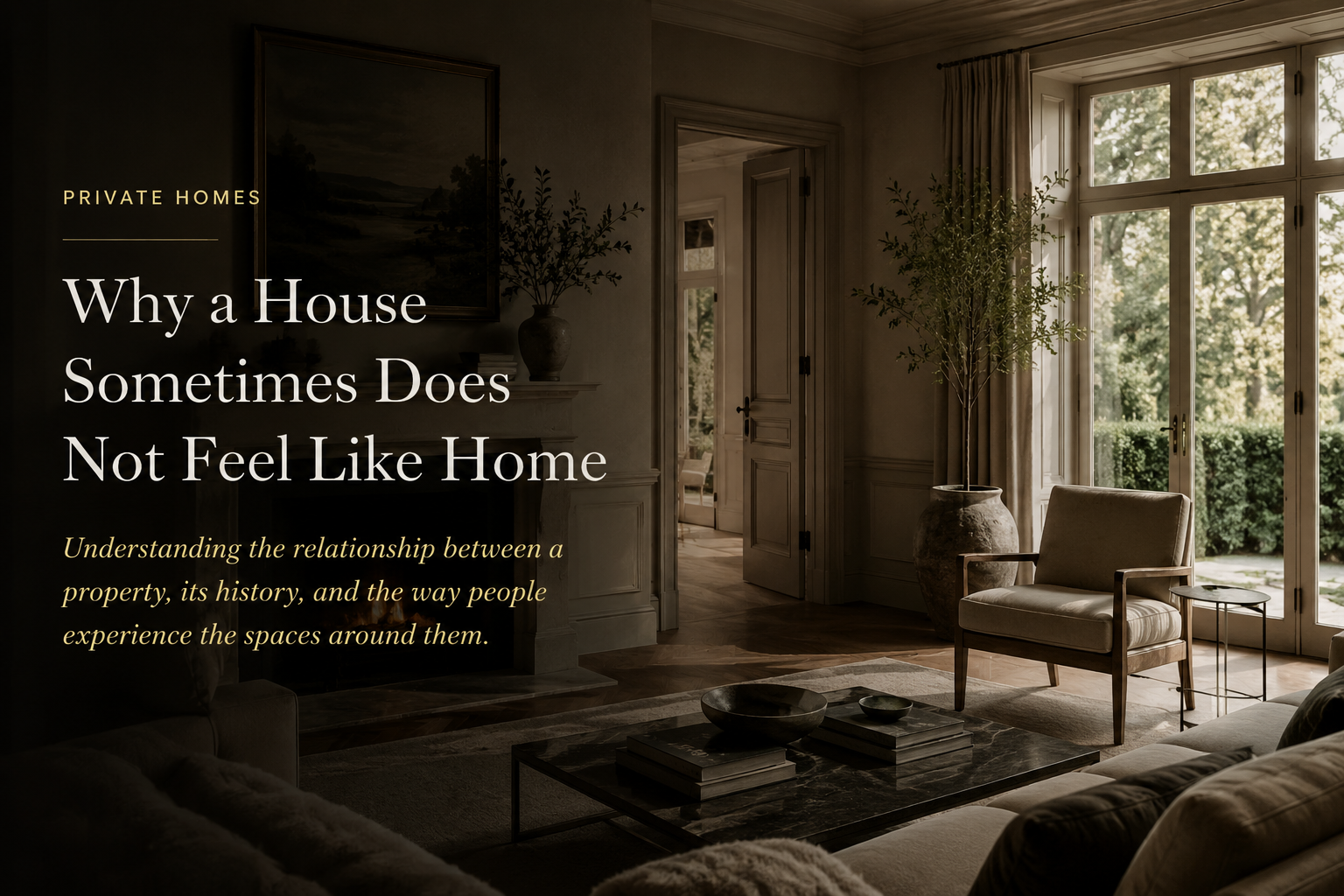 Why a House Sometimes Does Not Feel Like Home
