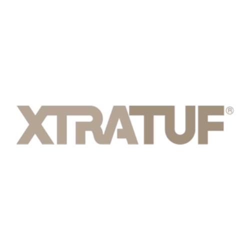 Black background with the logo 'XTARUF' in large beige letters in the center.