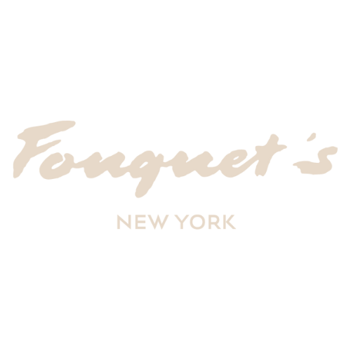 Fournuet's New York logo with handwritten style text on a black background
