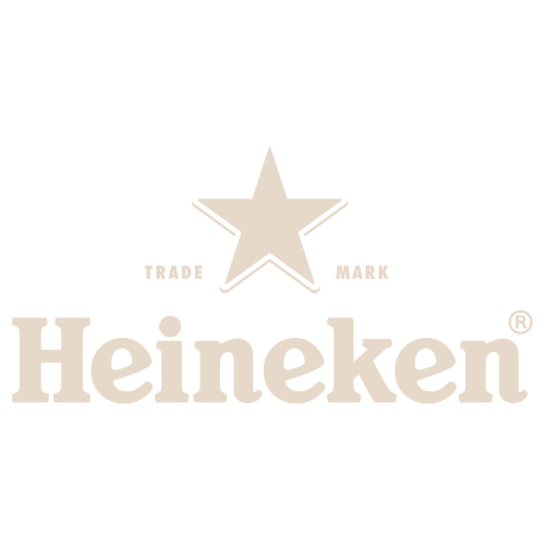 Heineken logo with a star above the name and the words "Trade" and "Beer" on either side.