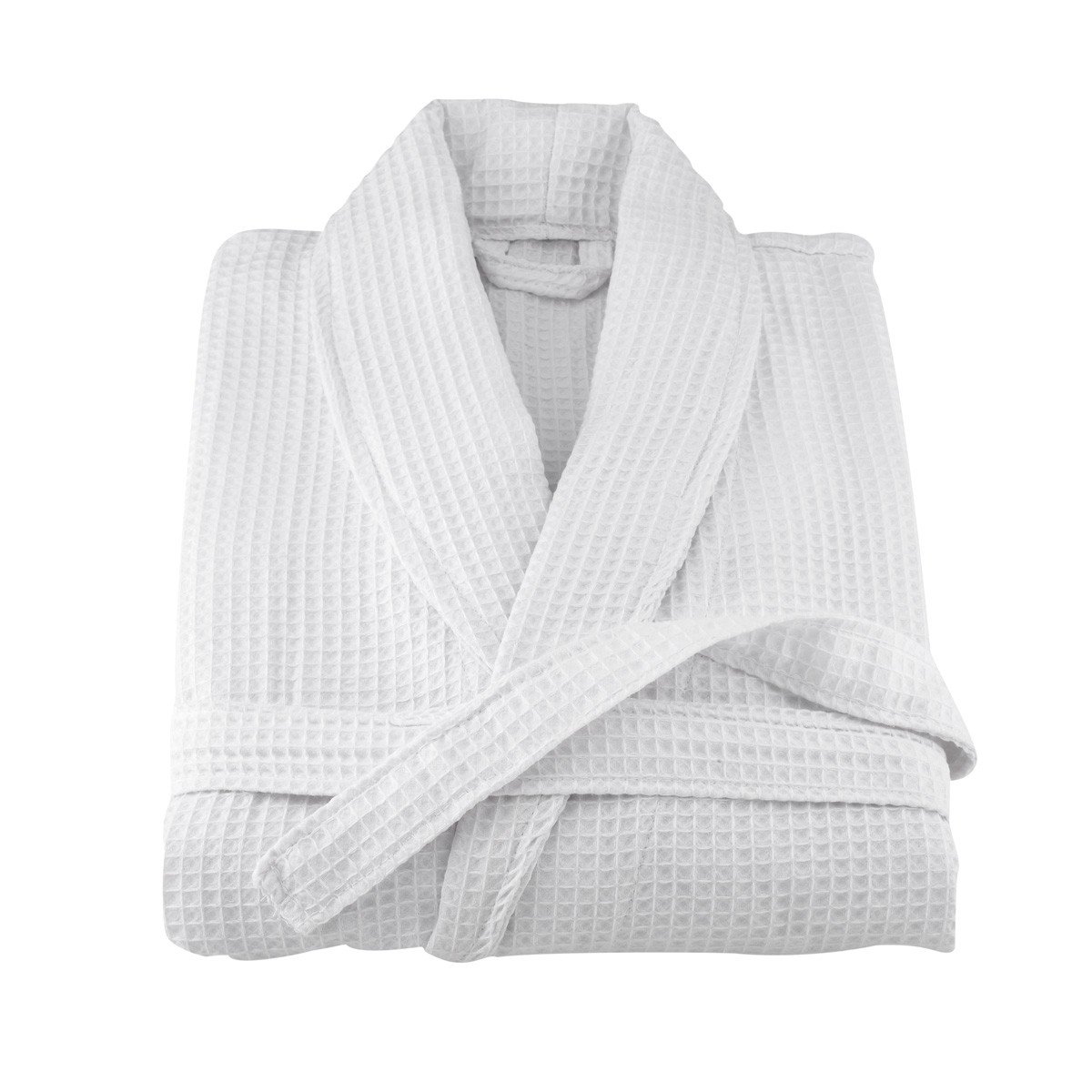 Waffle Bathrobe - White