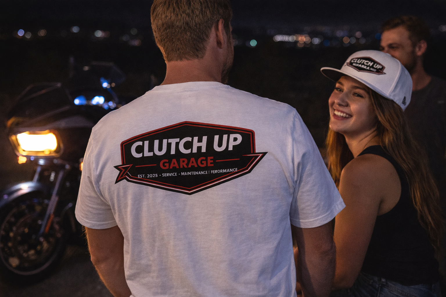 Clutch Up Garage T-shirt merch