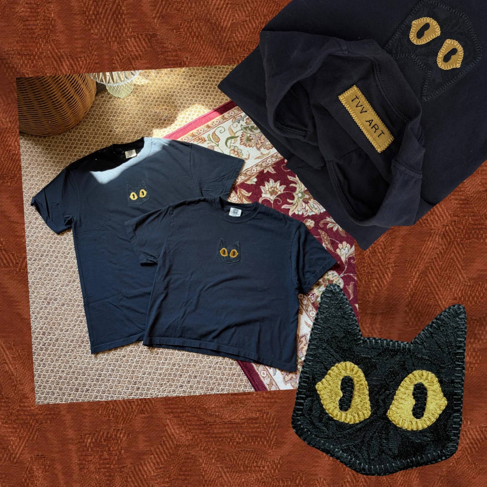 Spooky Applique Cat