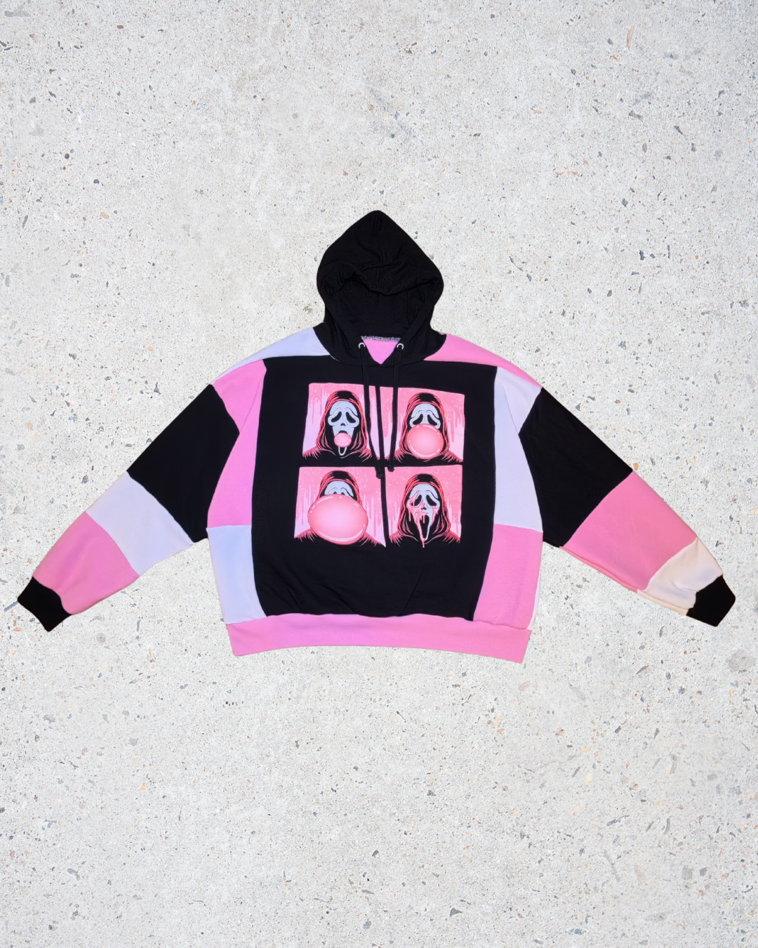 Ghostface Patchwork Hoodie | XL