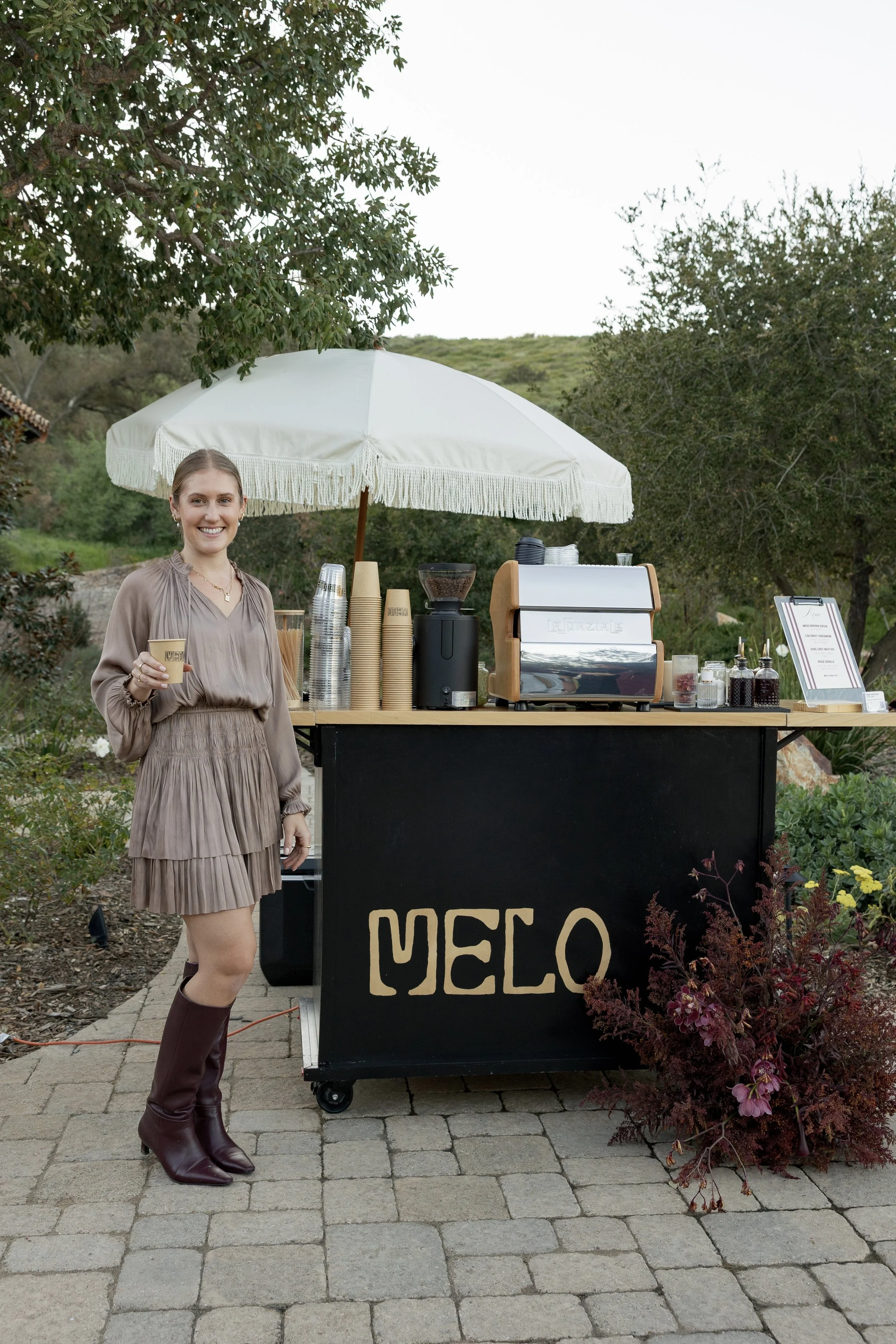 Melo coffee cart for events in Orange County