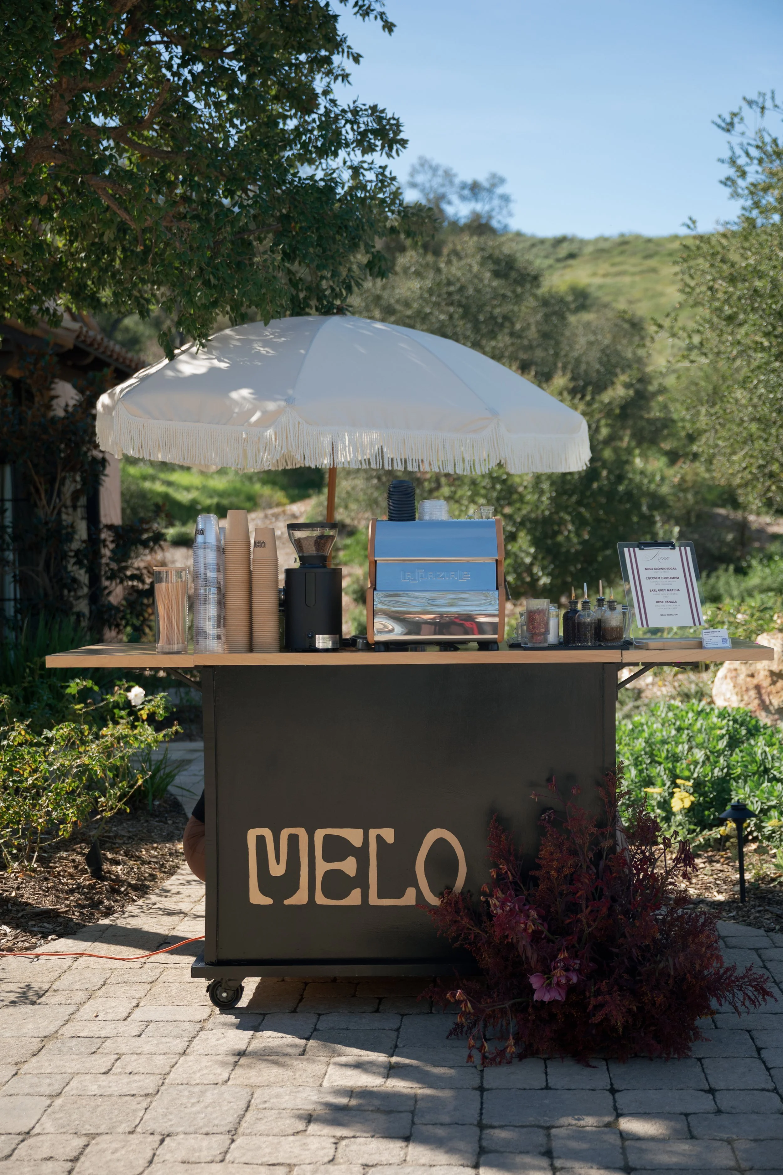 Melo coffee cart for events Orange County