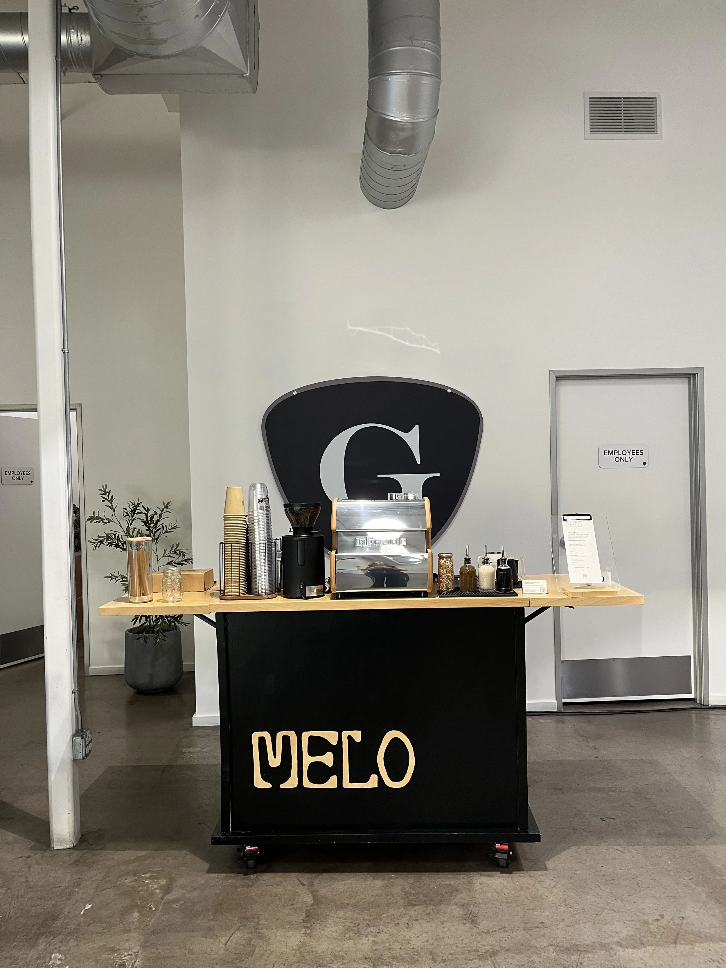 Melo coffee cart for events in Orange County