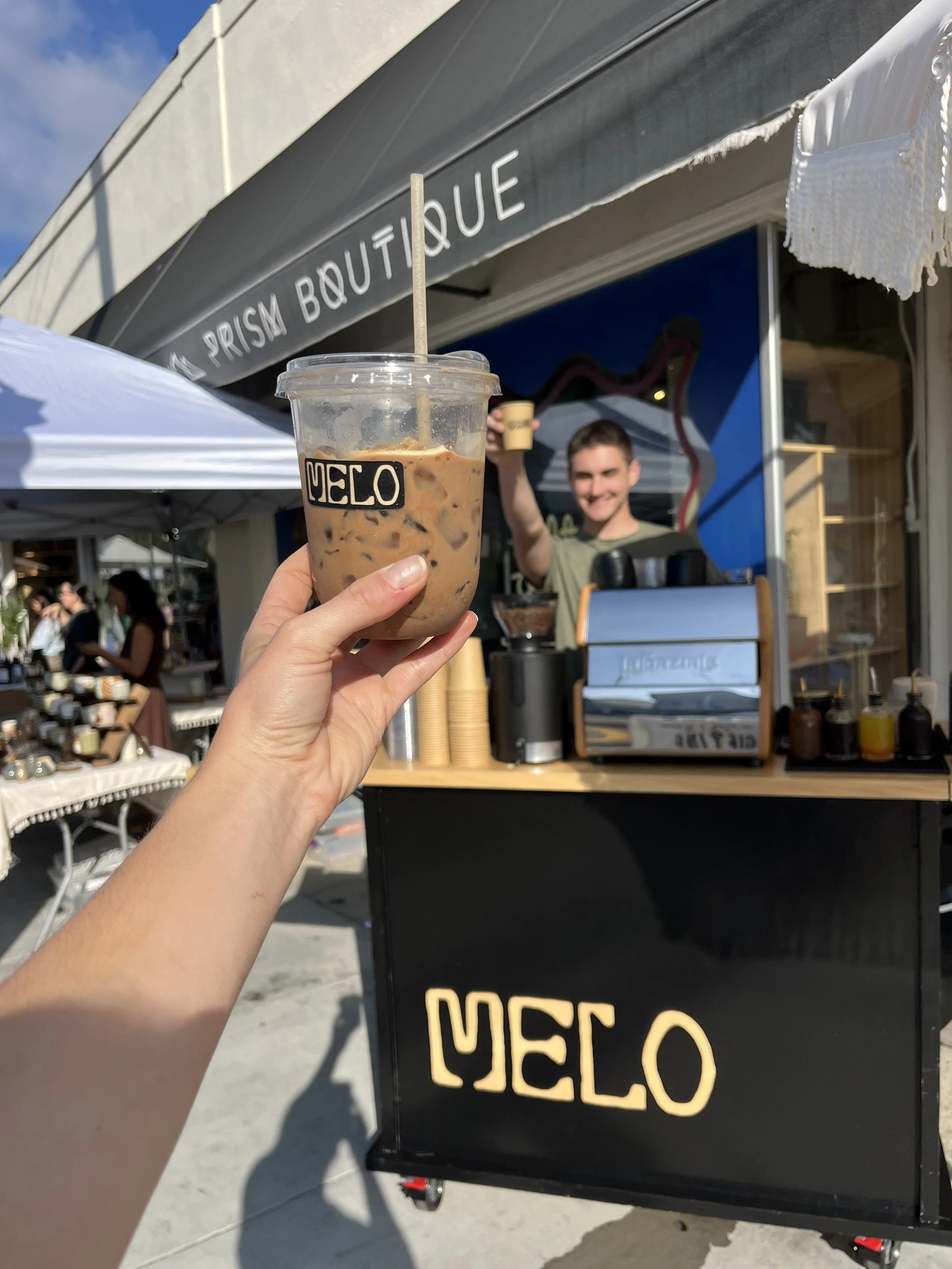 Melo coffee cart for events in Orange County