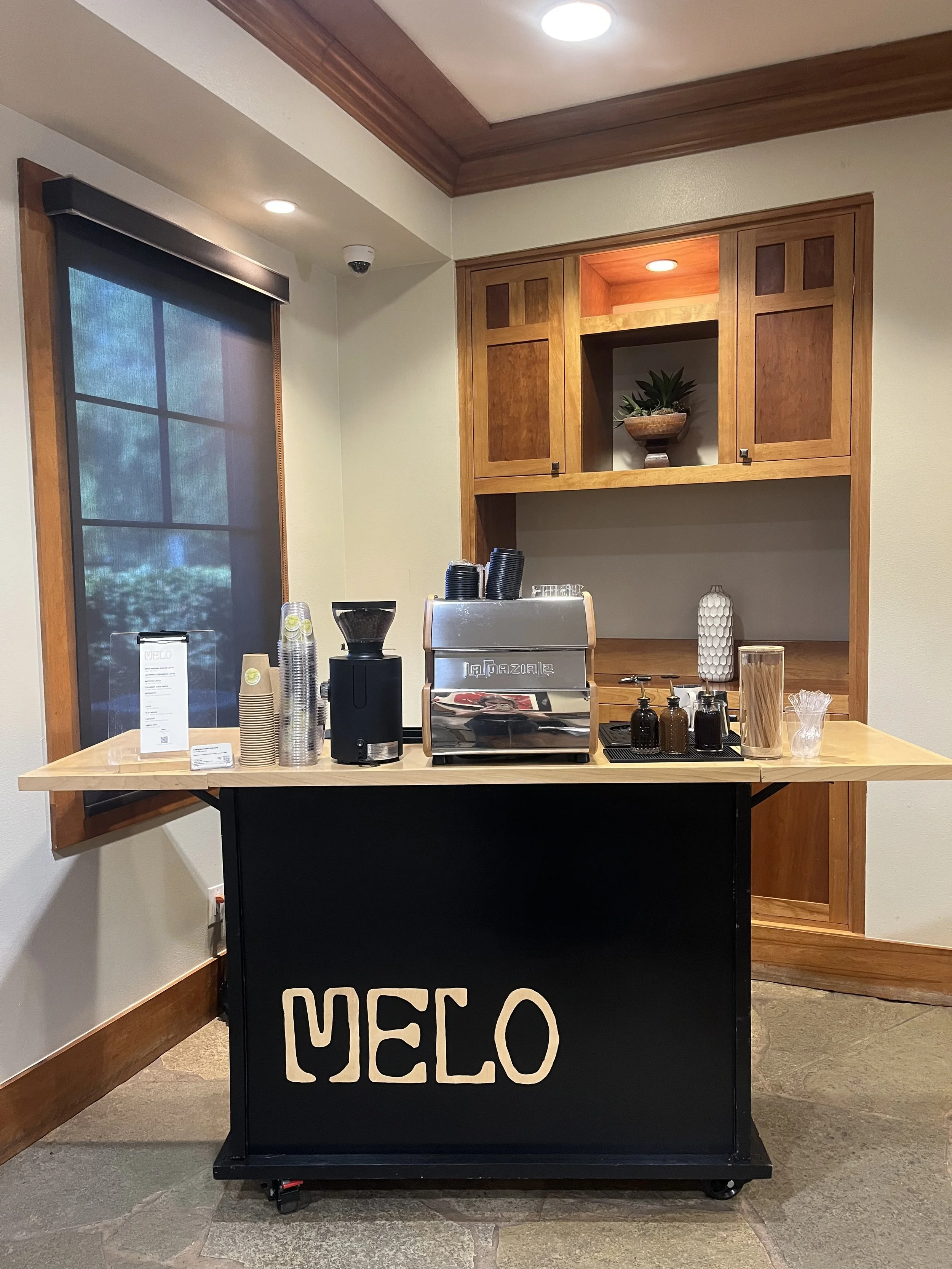 Melo coffee cart for events in Orange County