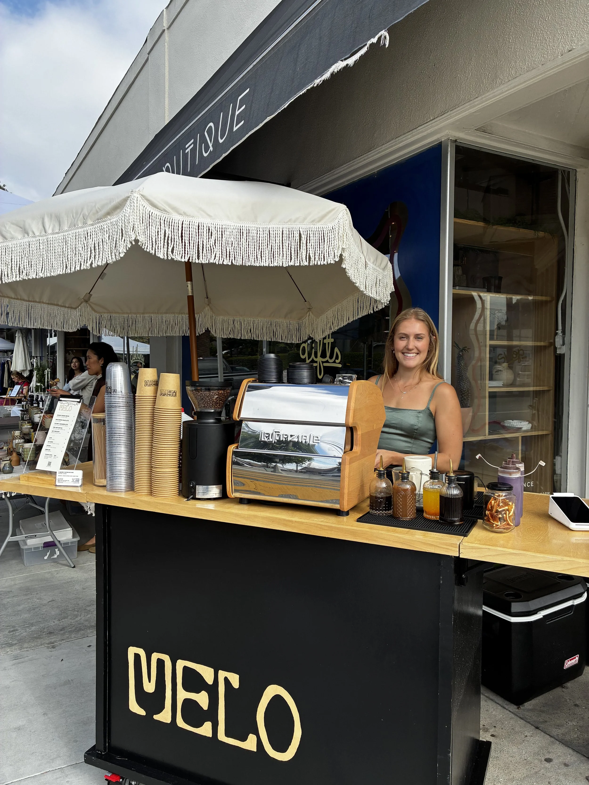 Melo coffee cart for events in Orange County