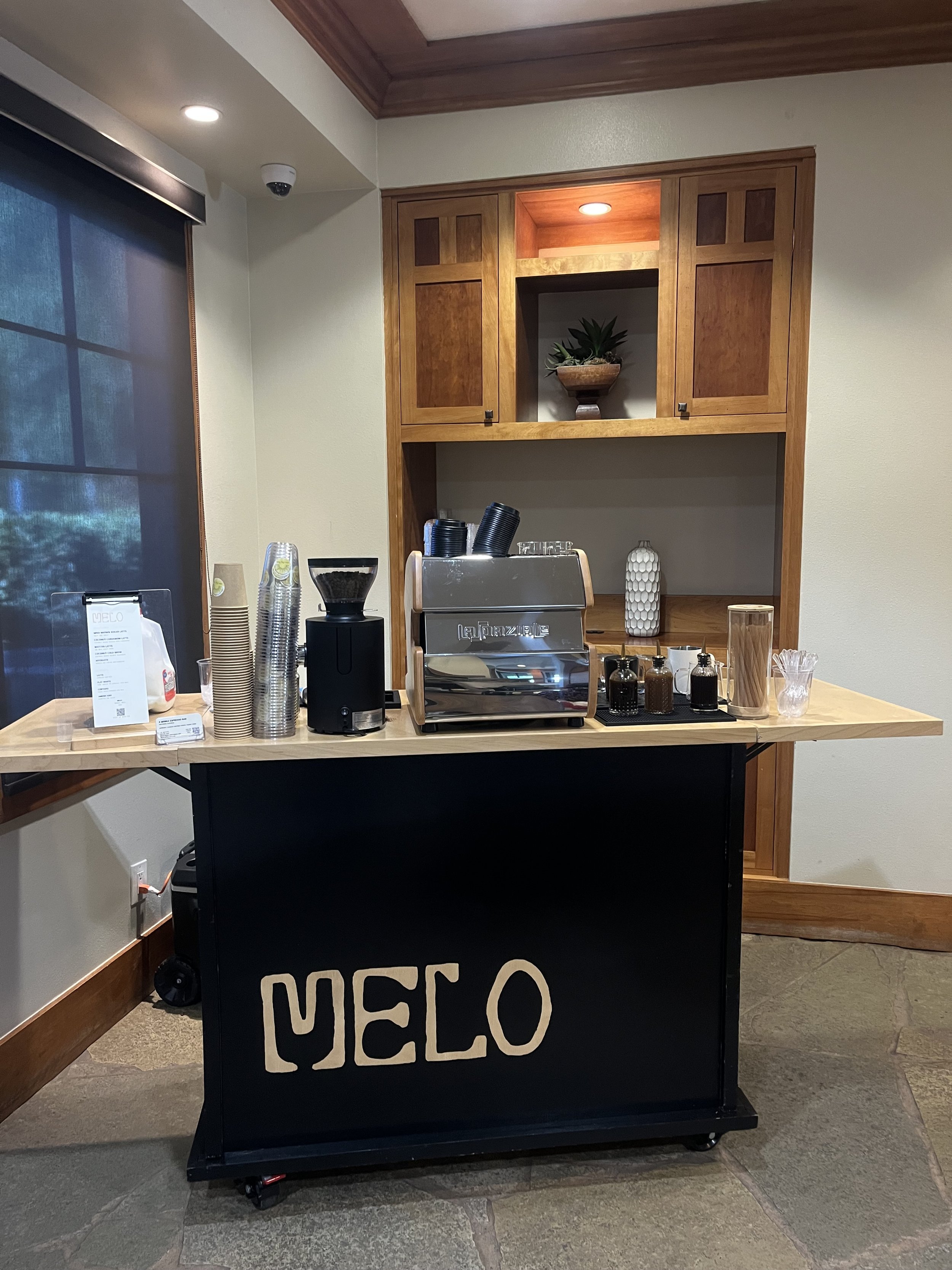Melo coffee cart for events in Orange County