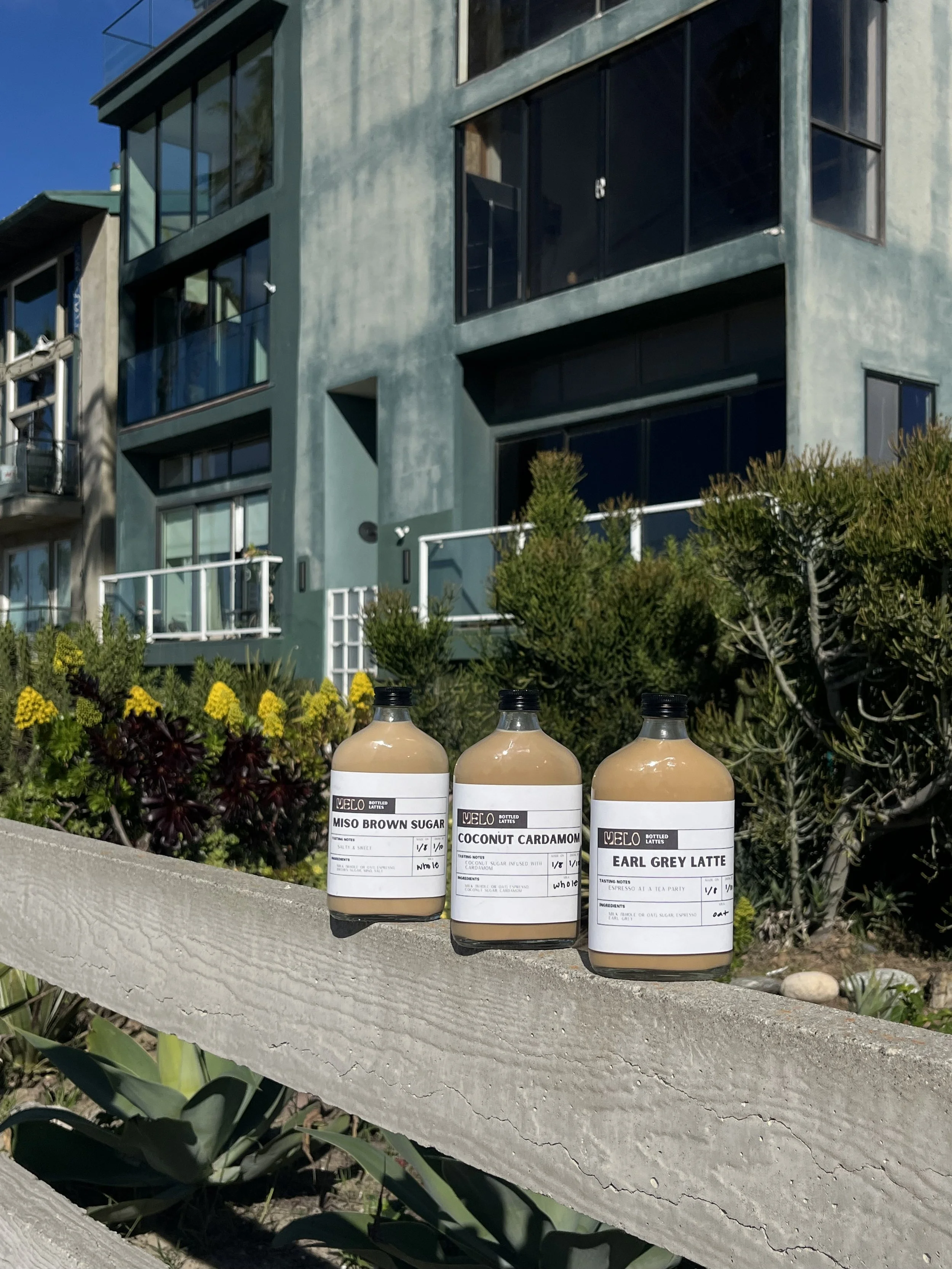 Melo bottled lattes, coffee cart, coffee cart Orange County