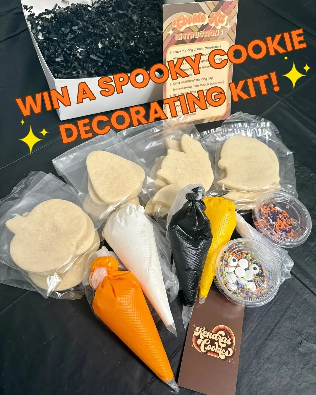 🎁 COOKIE KIT GIVEAWAY 🎁 

Since everyone is being the stereotypical Minnesotan and not wanting to take the last one of anything, I&rsquo;m giving away the final Spooky decorating cookie kit! Here&rsquo;s how to enter to win! 

How to Enter:
1️⃣ Fol