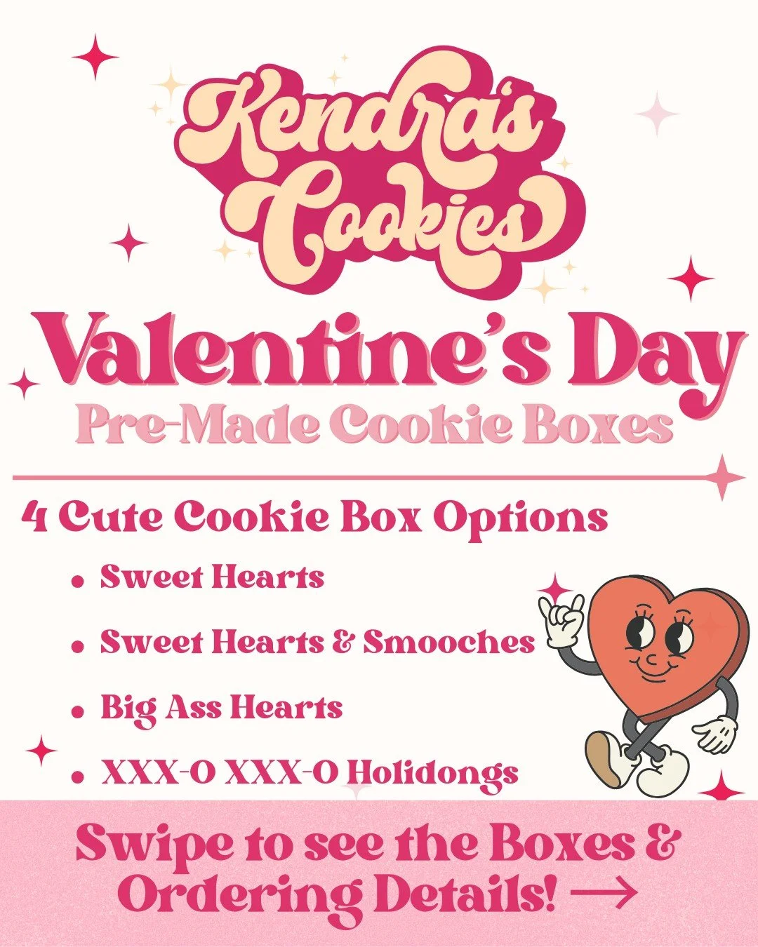 💖 The sweetest treat for your special Valentine! Pick from 4 pre-made Valentine&rsquo;s Cookie Boxes with zero decorating required 😋

✨ Pricing: $35&ndash;$40 (varies by box)
📍 Pickup: Maplewood, MN
💬 DM to order your box

📅 Reservation &amp; Pi