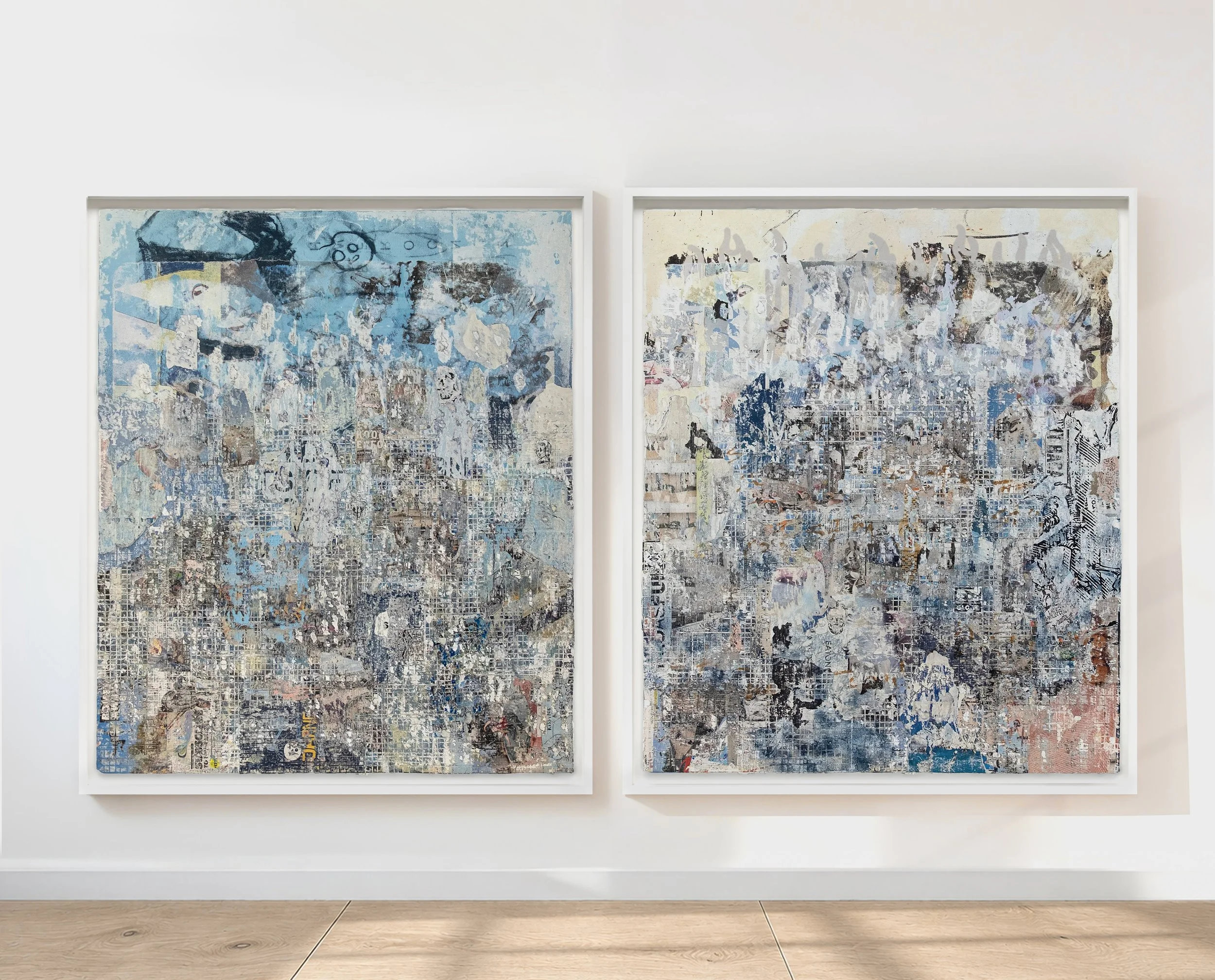 "Bent Out of Shape" and "Freestyle Sesh" / 83" x 49"