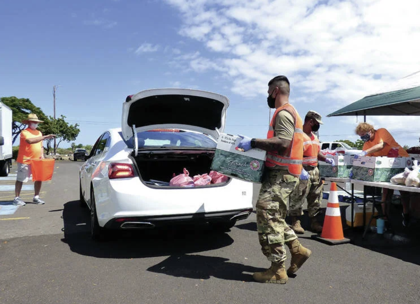Fewer Turn Up For The Food Basket’s Monthly Drop, But Costs Rising