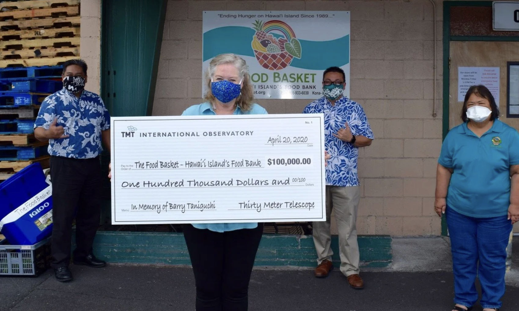 TMT Donates $100K To The Food Basket
