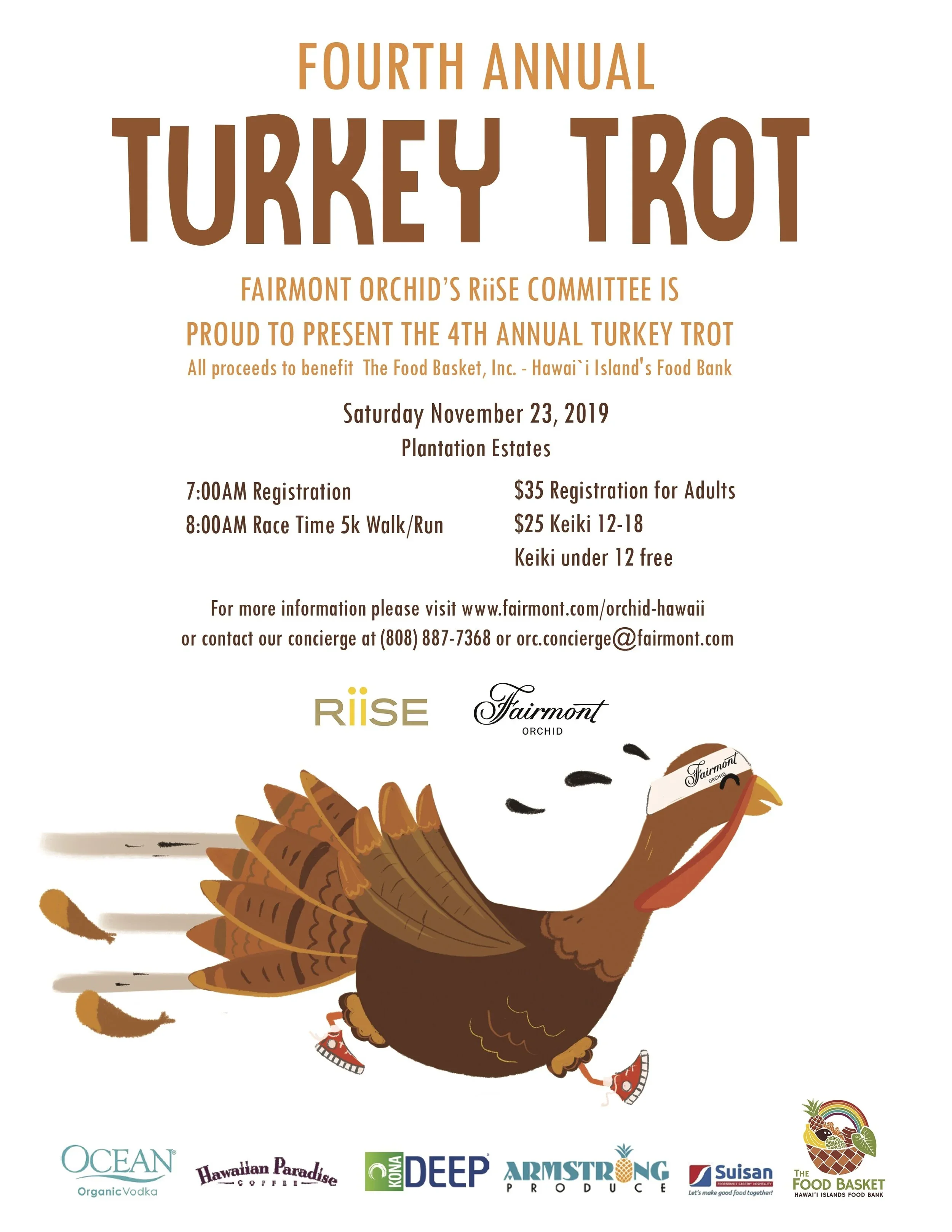 4th Annual Turkey Trot, Saturday, November 23rd!
