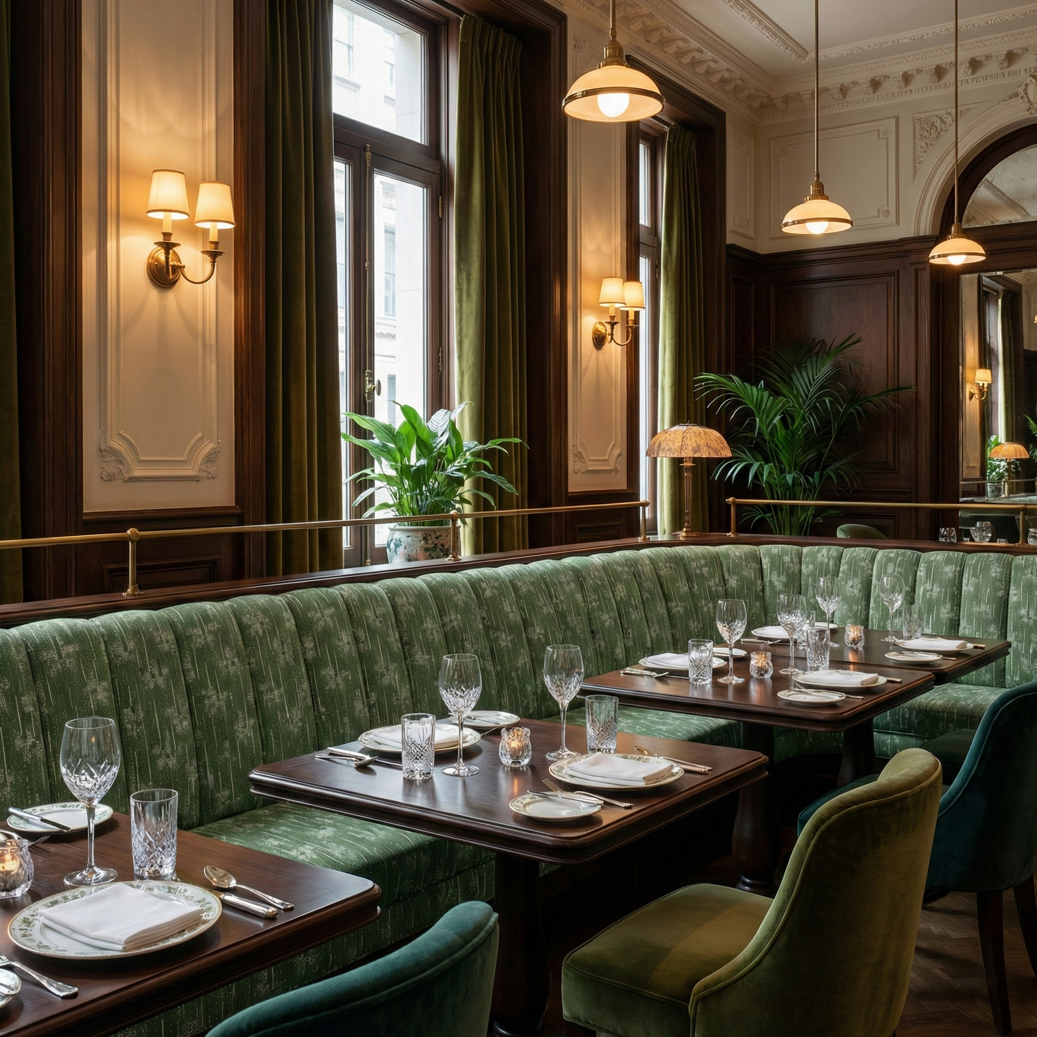 Catti Litke’s Cora in Dillweed, a sophisticated palette of muted herbaceous greens on ivory, designed to provide a timeless layer of pattern for bespoke upholstery or drapery.