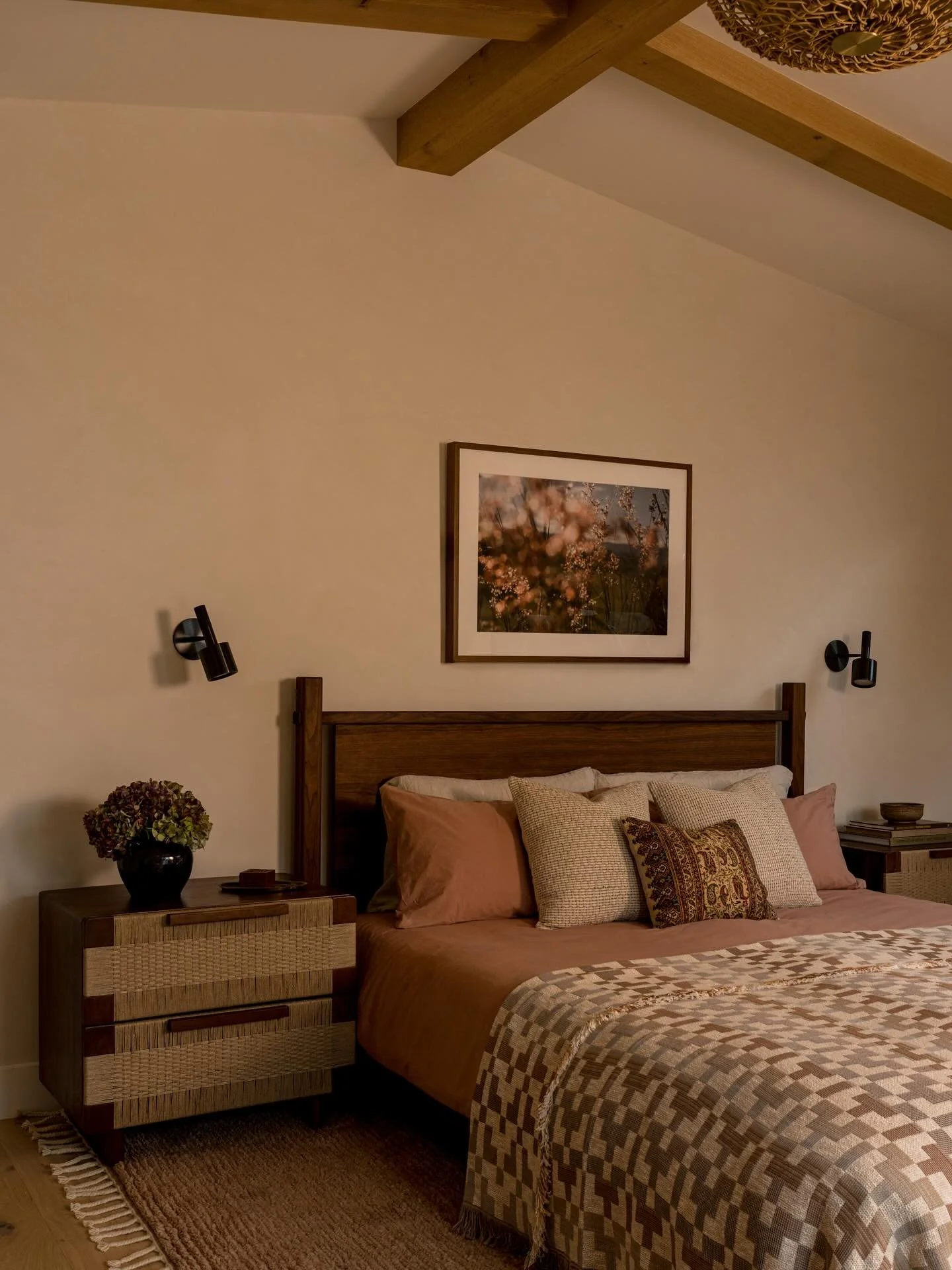 I&rsquo;m skipping around our Canyon project a bit and jumping upstairs to the main bedroom suite. 

Enclosed with arched pocket doors (which I&rsquo;ll share later), this private enclave faces a spectacular west-facing ocean view- enjoyed by opening