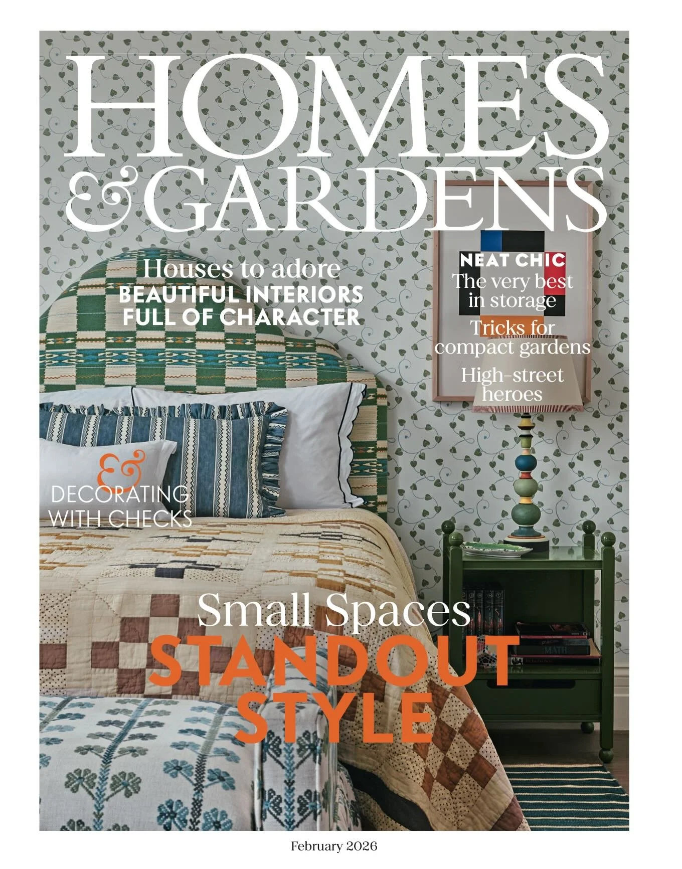 Some print love this month from @homesandgardensofficial featuring our Neptune project&rsquo;s neutral (yet not boring) boys bathroom. Tiles are from @ottotiles and we combined a few color ways to create this pattern. 

Design/Styling: @anaberdesign 