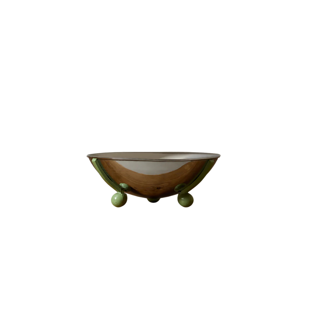 1930's Chrome Serving Bowl