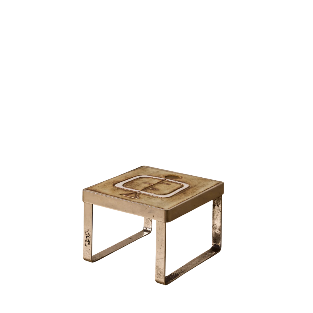 Vintage Chrome Side Table