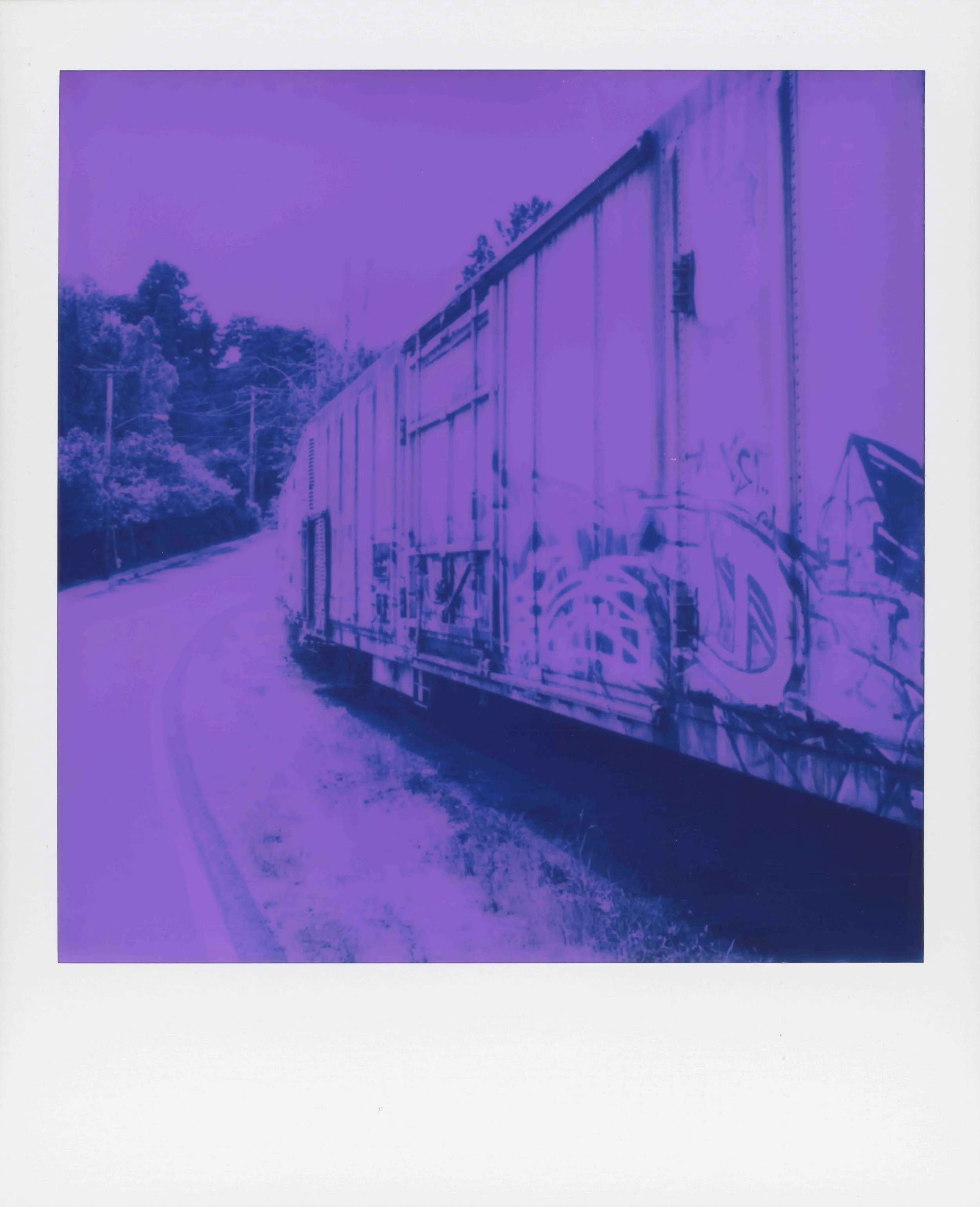 "Purple Train, 2026" - Original Polaroid