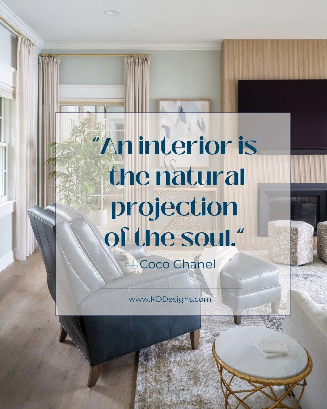 Designing spaces that feel like you. Because a beautiful home starts from within. #KDDesigns #CustomInteriors #InteriorDesign #InteriorDesigner #CocoChanel #CustomDesigns #PersonalizedDesign