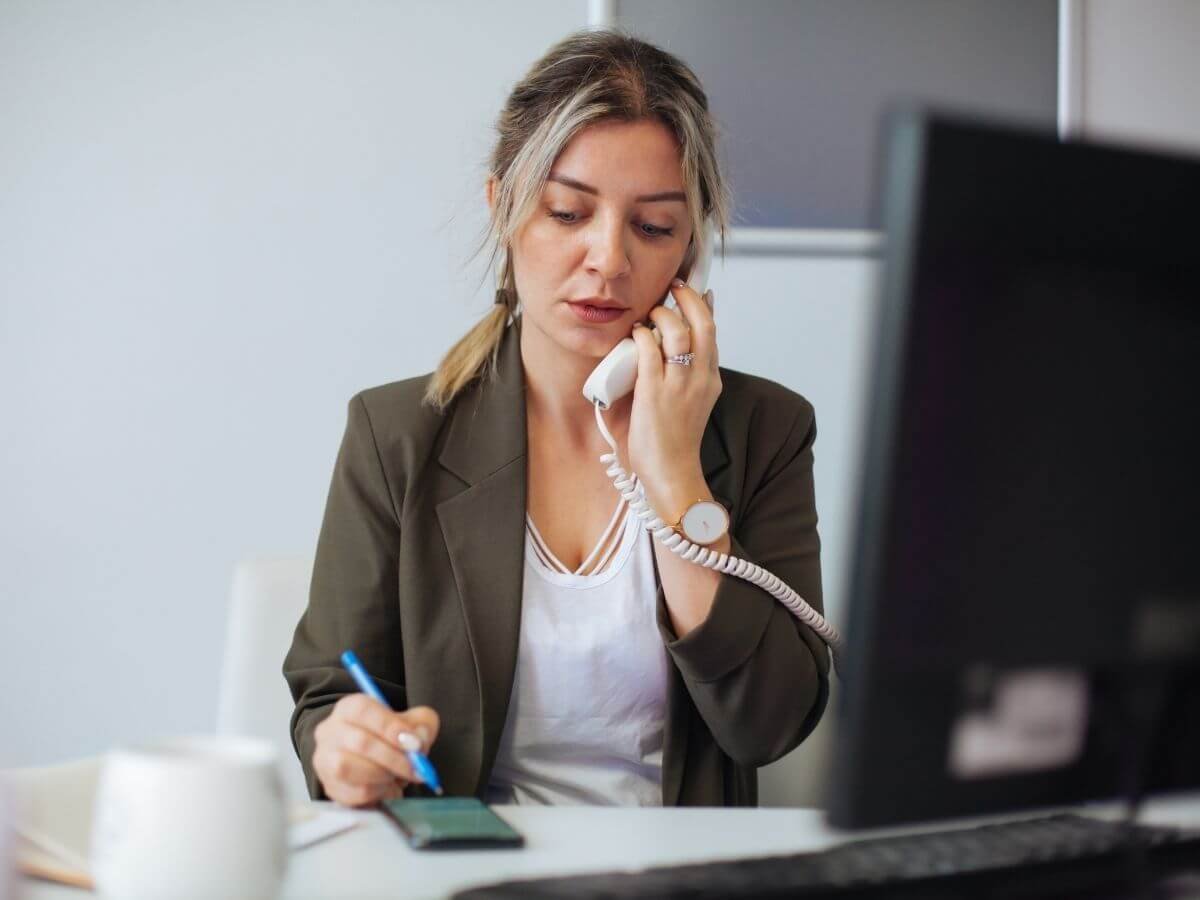 Enrollment Representative on Phone