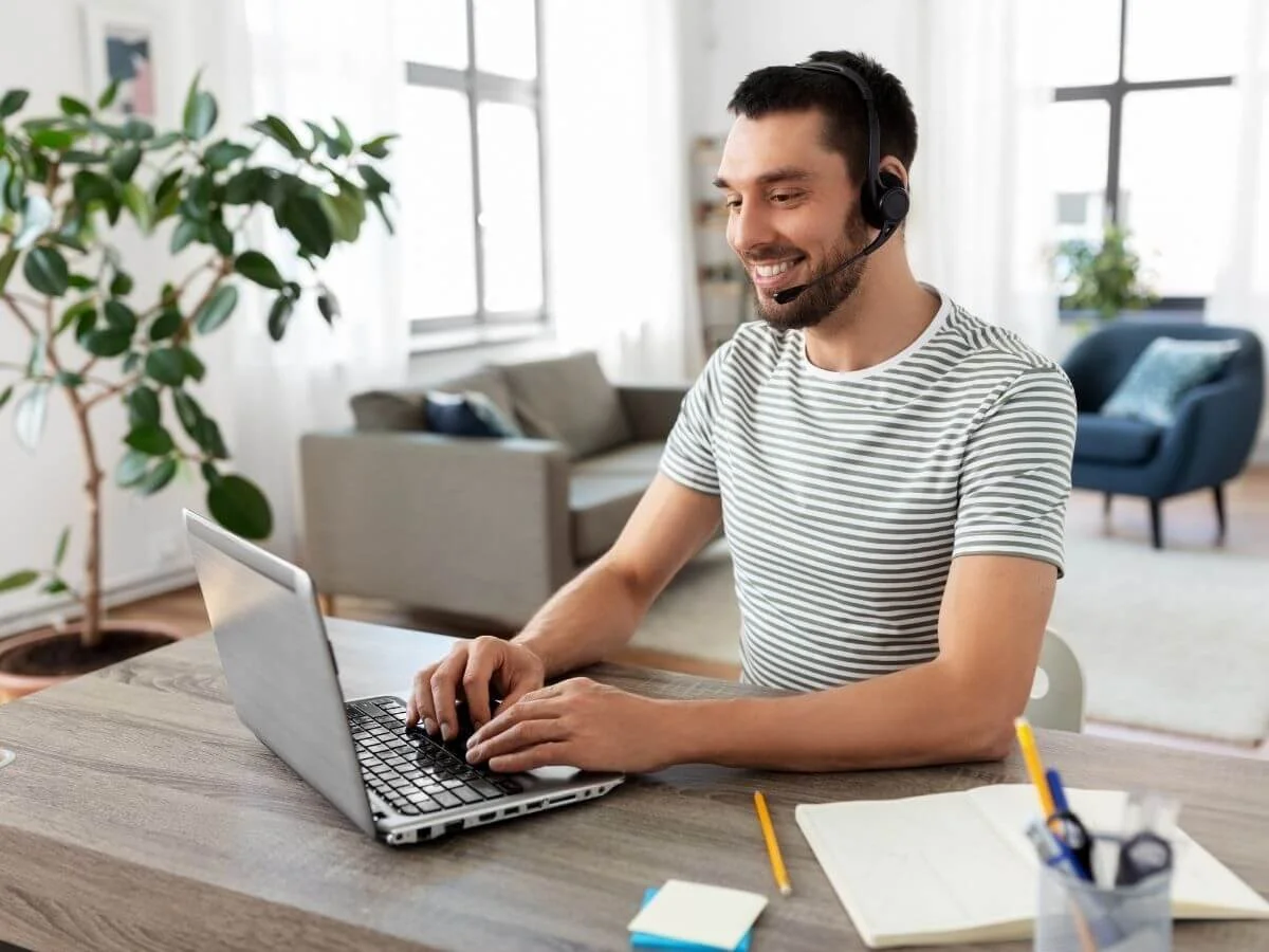 Enrollment Rep on Phone