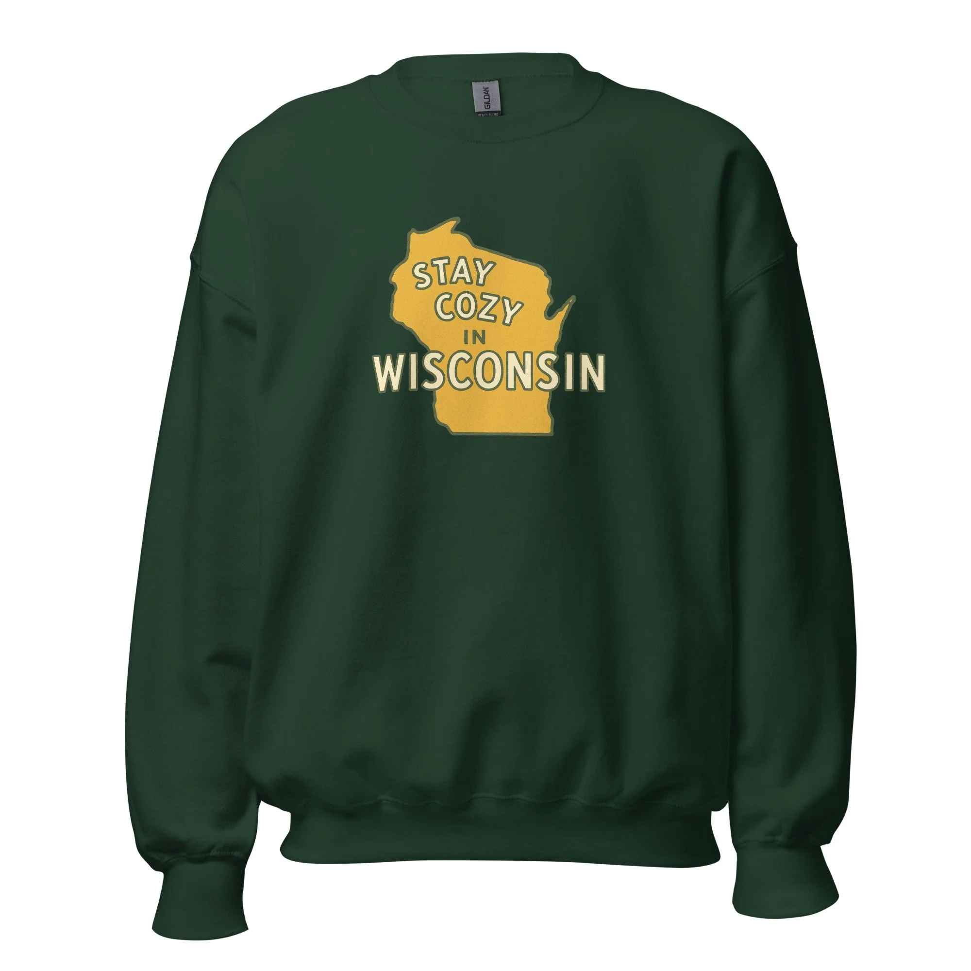 Stay Cozy in Wisconsin Crewneck