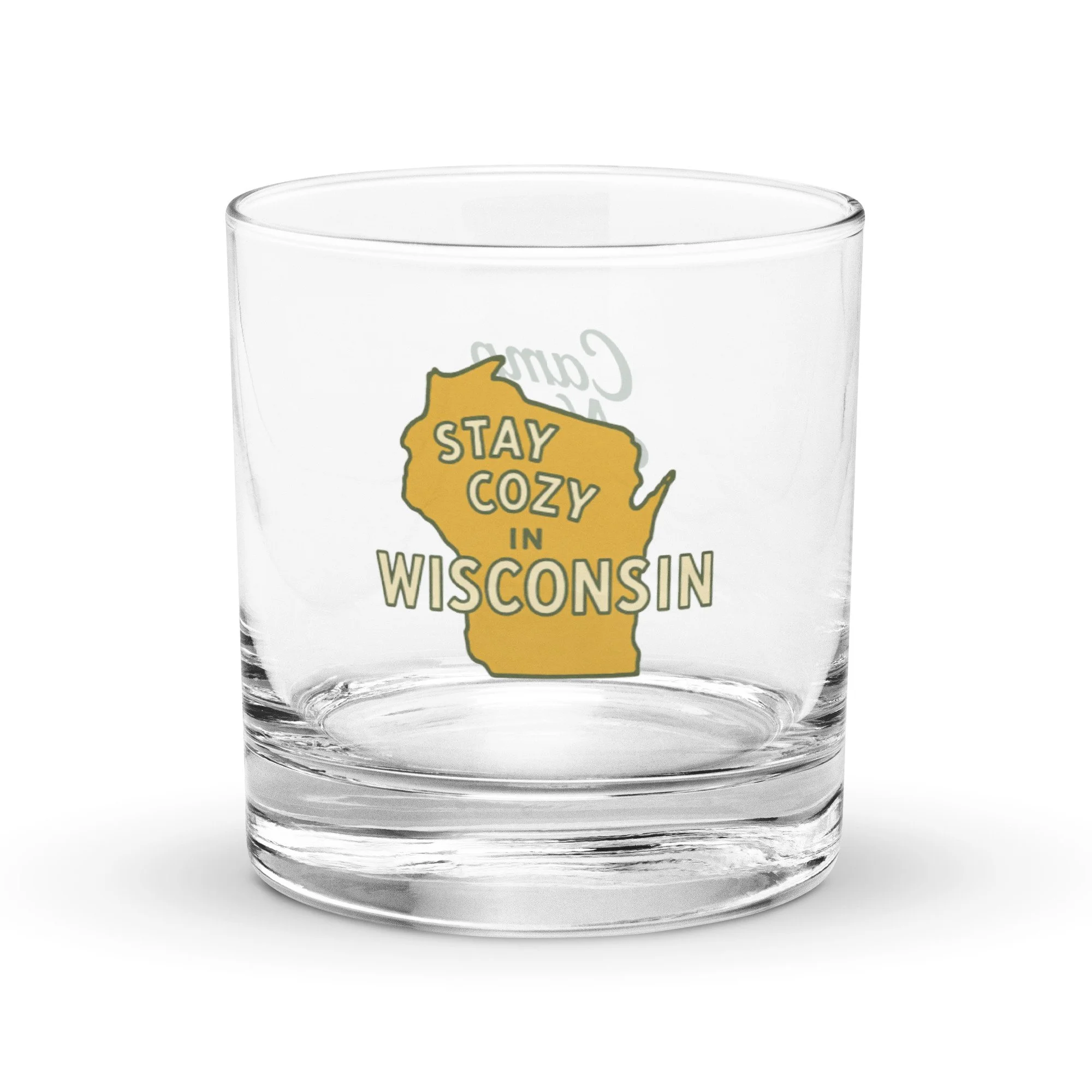 Stay Cozy in Wisconsin Rocks Glass
