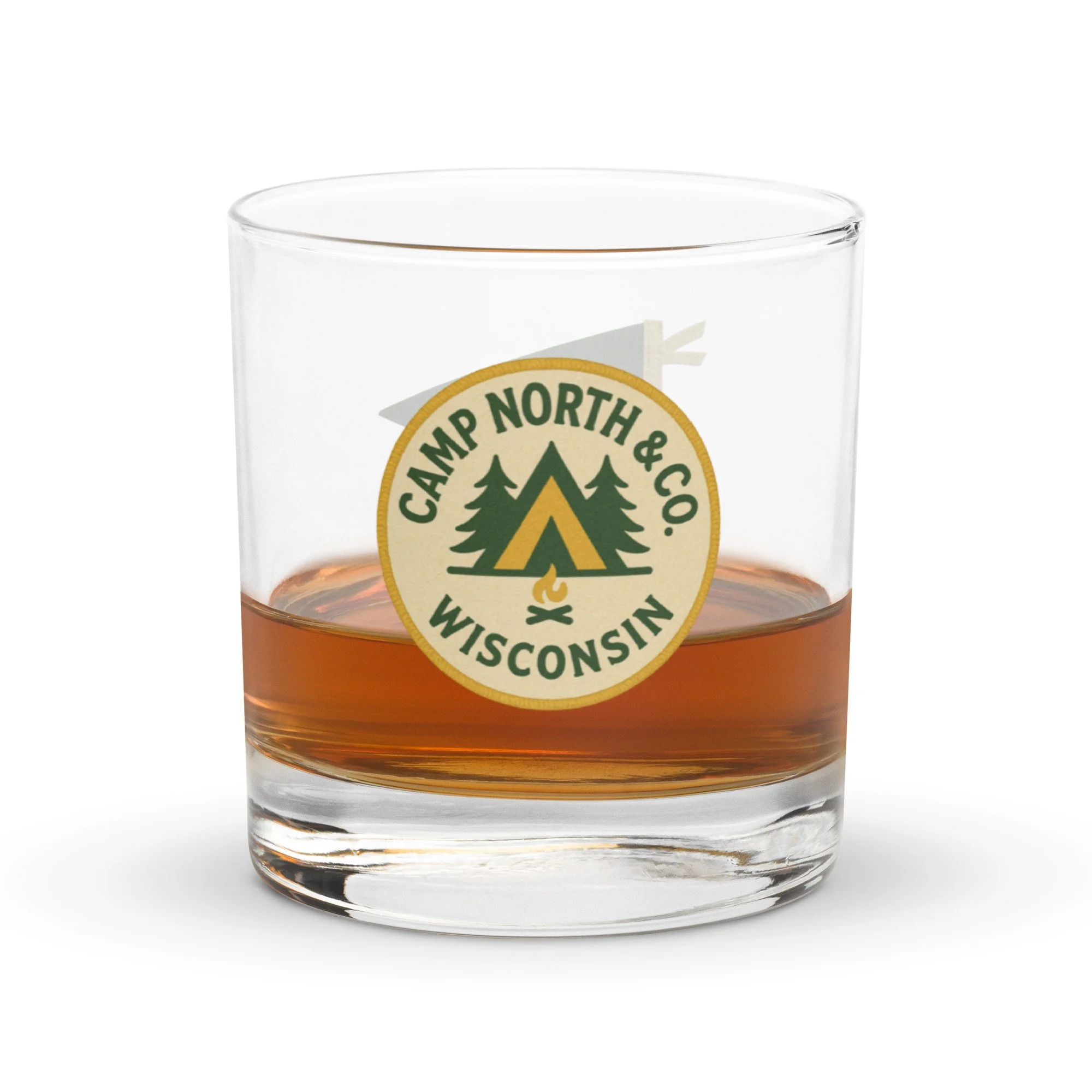 Camp North & Co. Rocks Glass