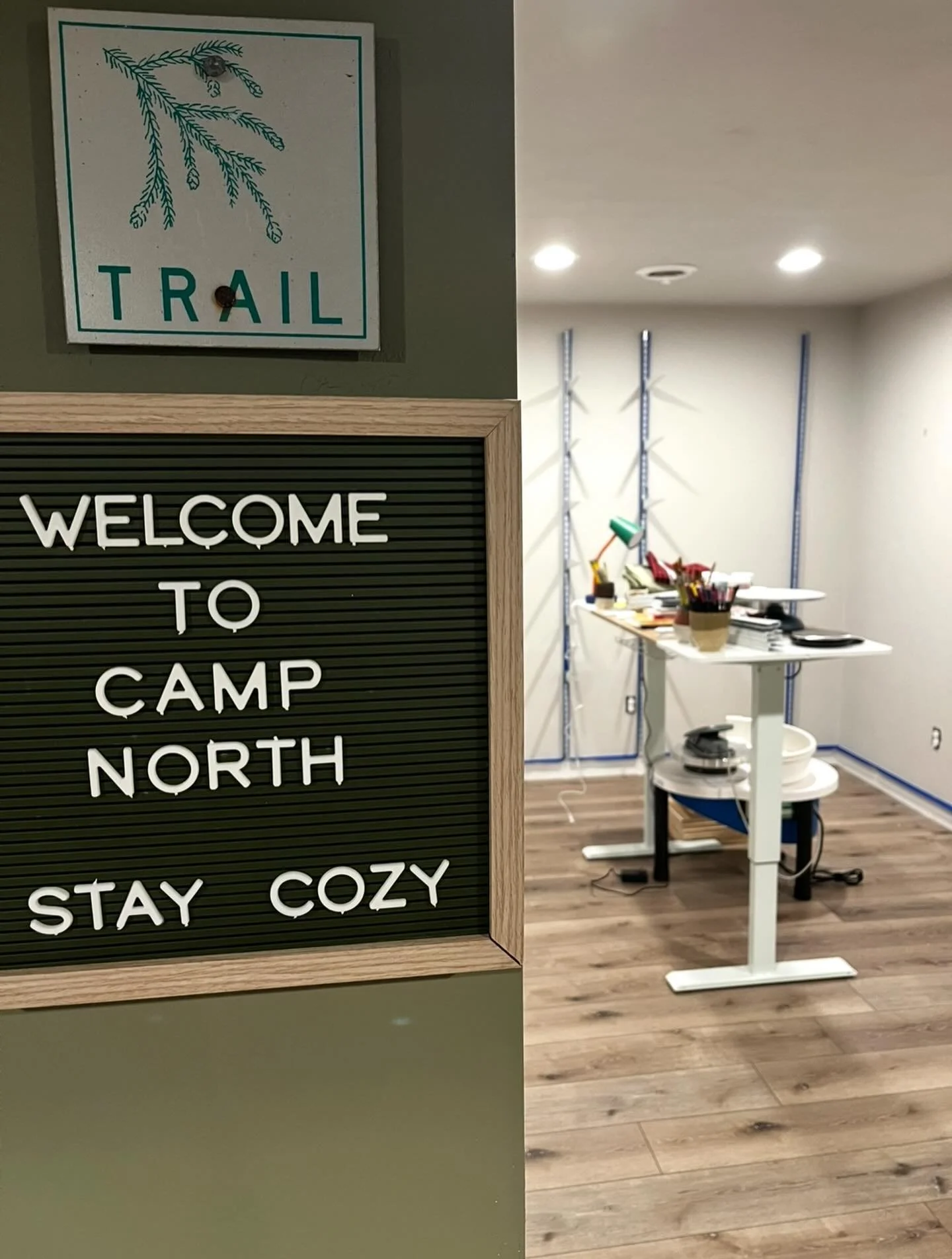Camp North &amp; Co. HQ is getting a refresh for the new year! 

Fresh coat of paint, same cozy camp energy.

Stay Cozy 🏕️

#campnorthandco #staycozy #greenbay #midwestmaker #wisconsin
