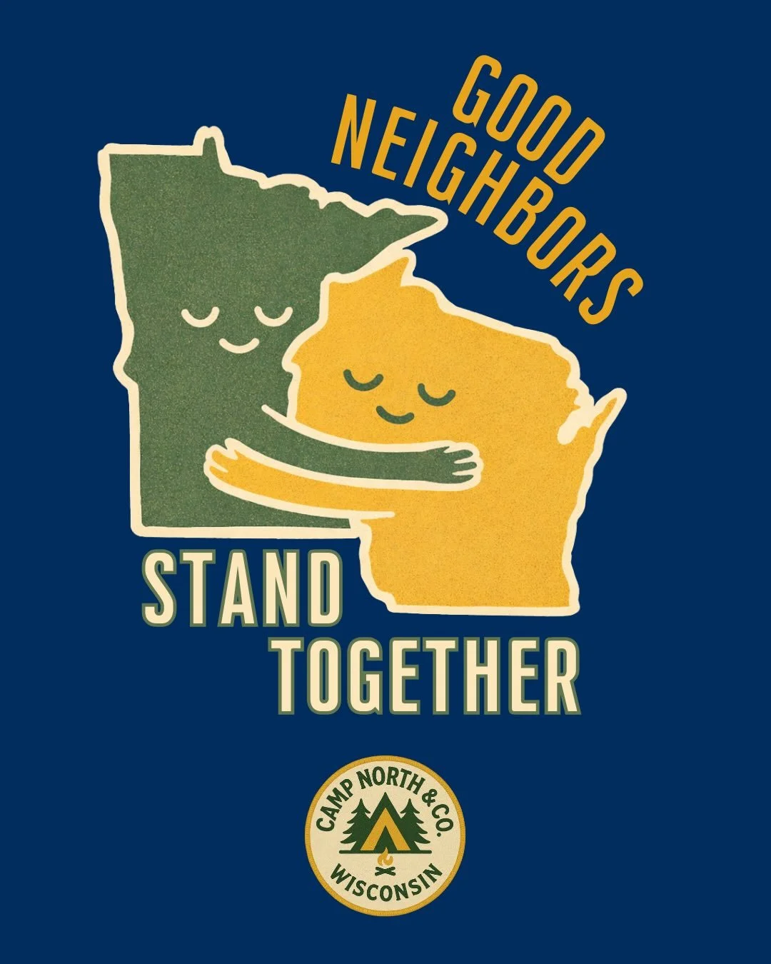 Our design is about choosing care over cruelty, community over fear, and showing up for one another. 

All month long, $5 from every Neighbors Stand Together item supports the International Institute of Minnesota and their work alongside newcomers bu