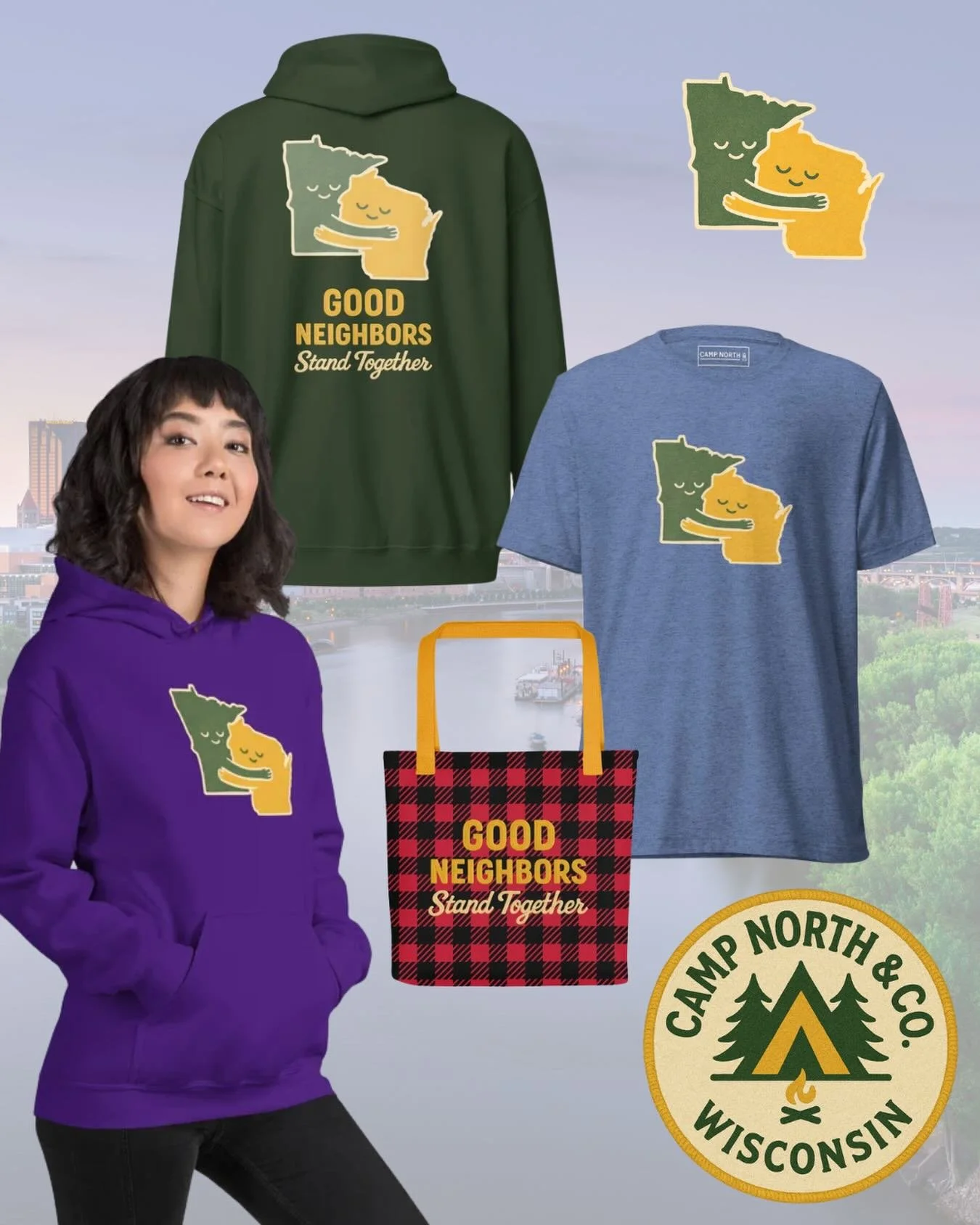 All month long, $5 from each Neighbors Stand Together item supports the International Institute of Minnesota and the work of building stronger, more welcoming communities.

Stay Cozy 🏕️

#campnorthandco #neighborsstandtogether #shopforgood #communit