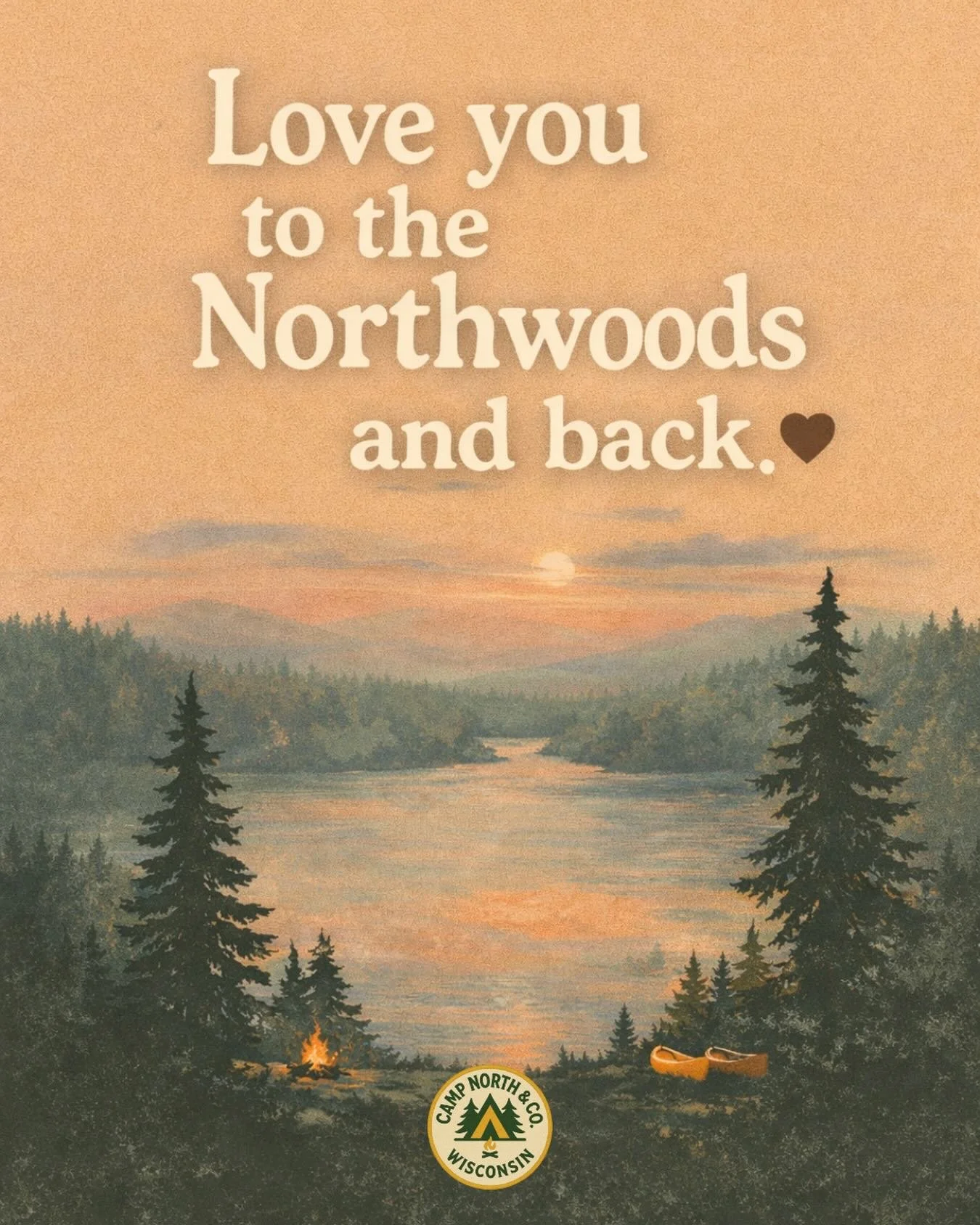 Here&rsquo;s to campfires, cabin mornings, shared mugs, and the kind of love that feels like home base.

Stay Cozy 🏕️

#campnorthandco #staycozy #midwestlove #northwoodsvibes #madeinwisconsin