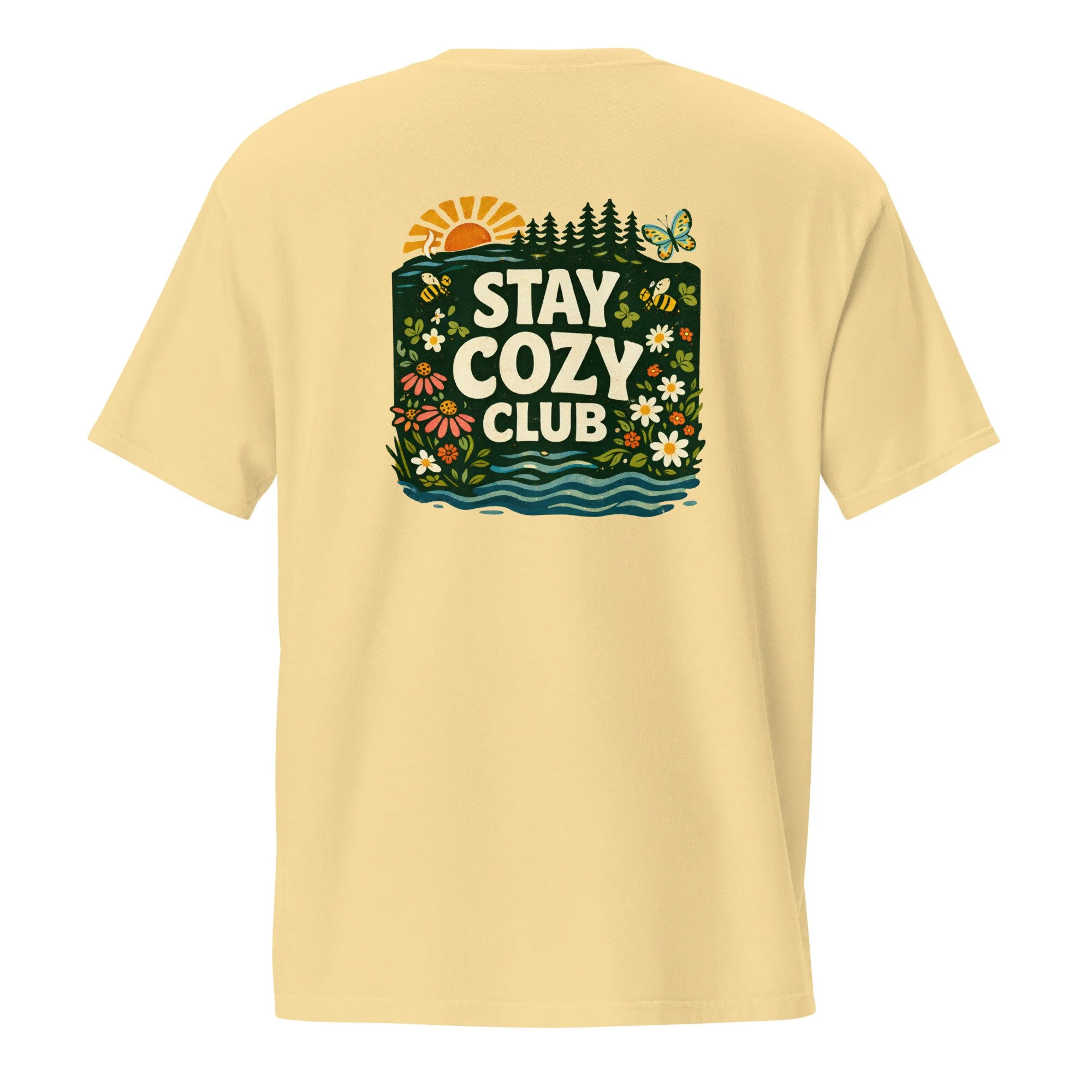 Stay Cozy Club Pocket Tee
