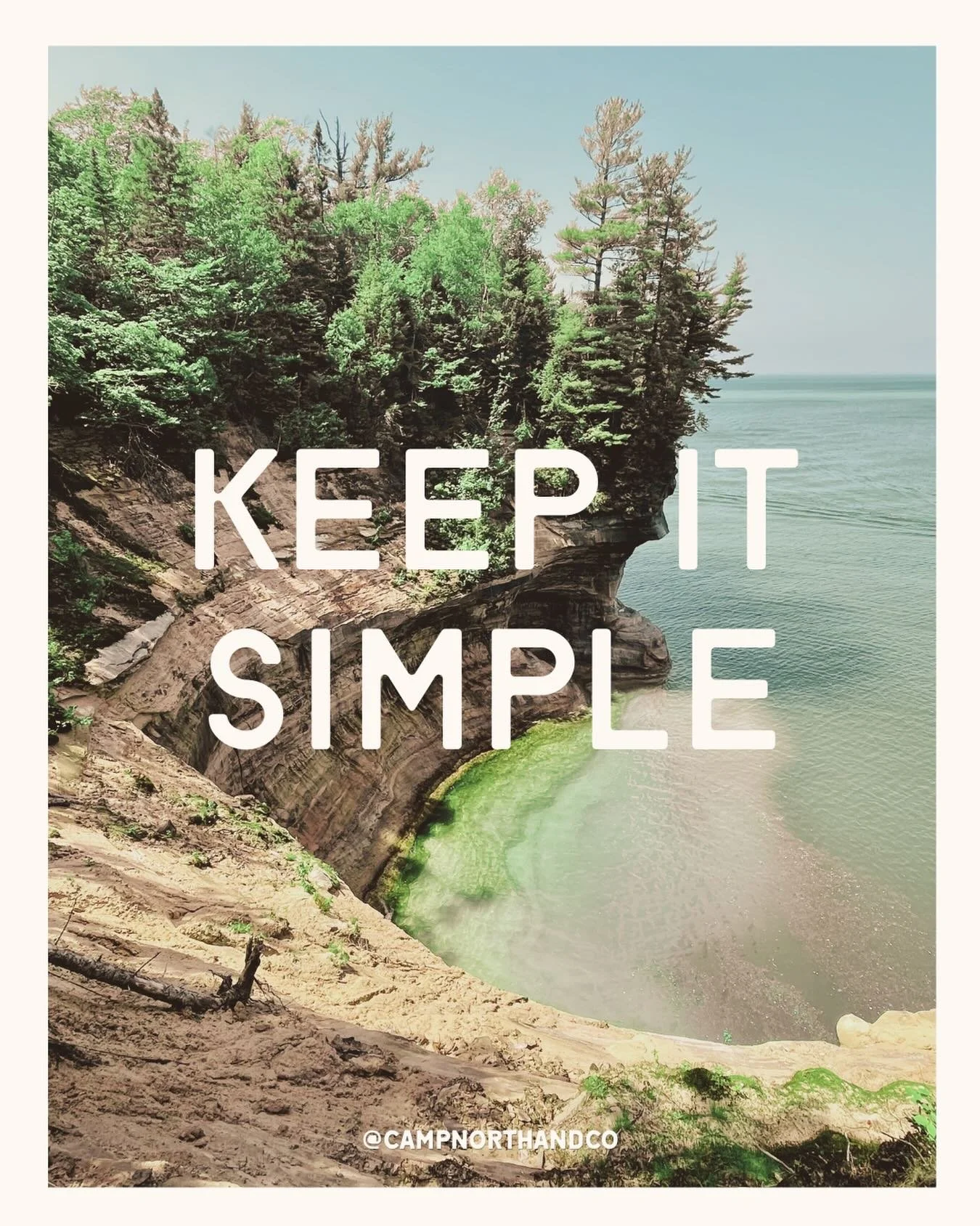More of what matters. 

Stay Cozy 🏕️

#campnorthandco #keepitsimple #midwestmaker #picturedrocks #outdoors