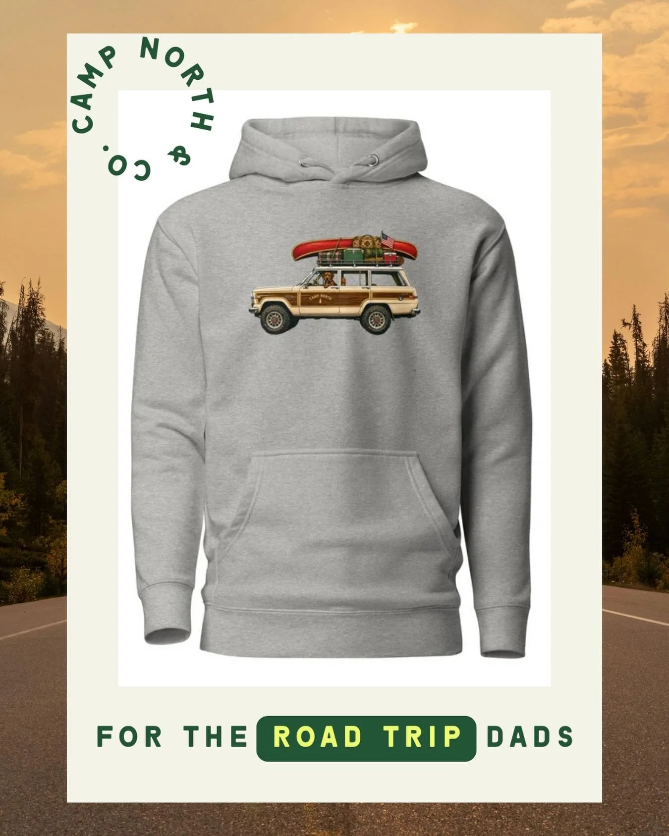 For the road trip dads.

The ones who always take the scenic route.

Stay Cozy 🏕️

#campnorthandco #staycozy #roadtrip #americana #midweststyle