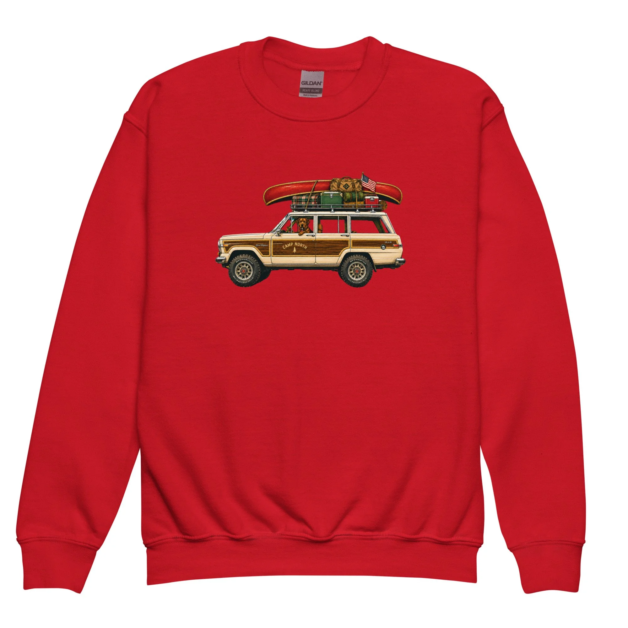 Youth Camp North Americana Crewneck