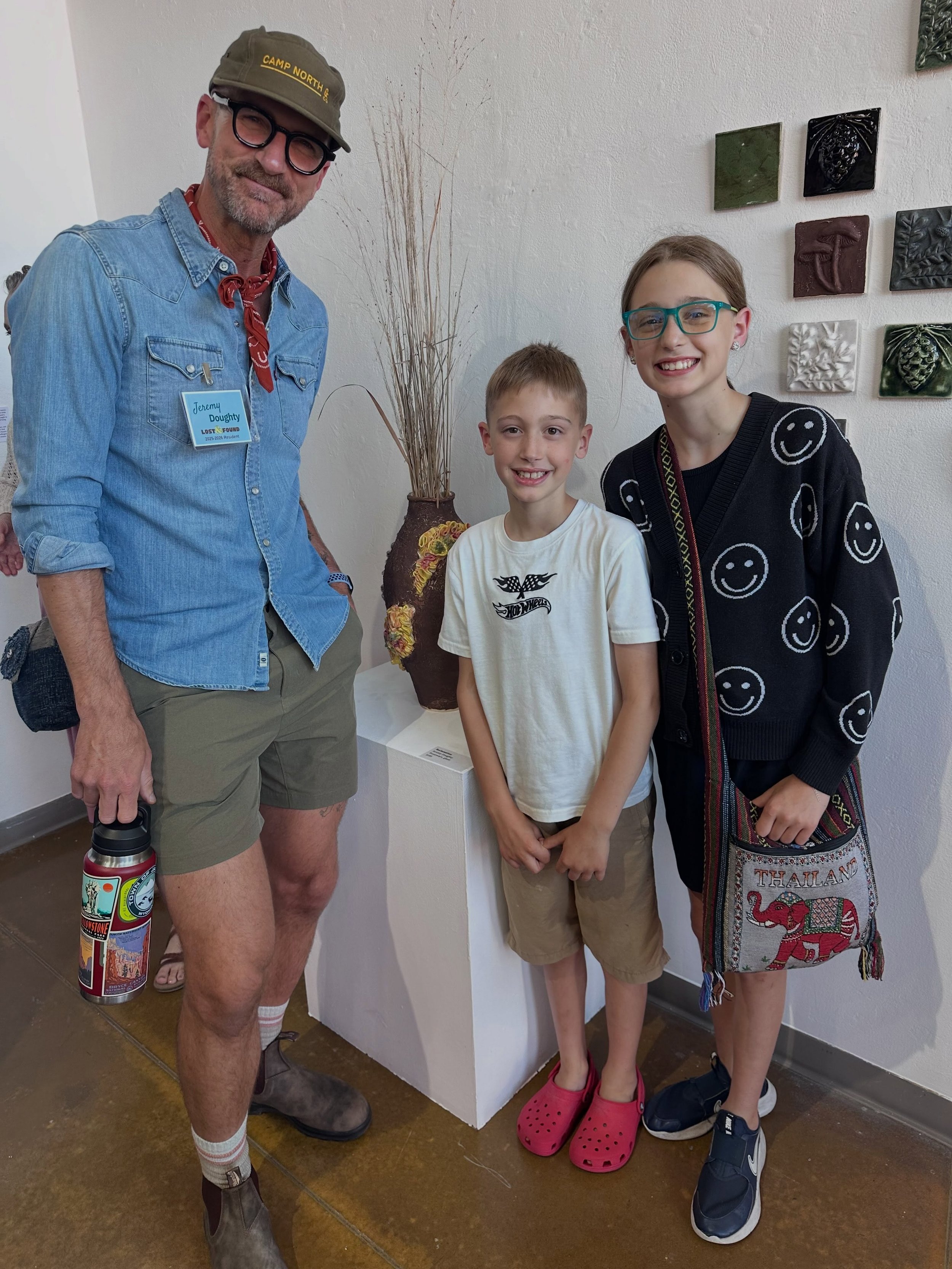 Thanks to everyone who stopped by the opening celebration for Lost &amp; Found. It was a great evening, and I loved sharing the collection with you.

If you couldn&rsquo;t make it, the exhibition is on view at @theartgaragegb through August 29. Hope 