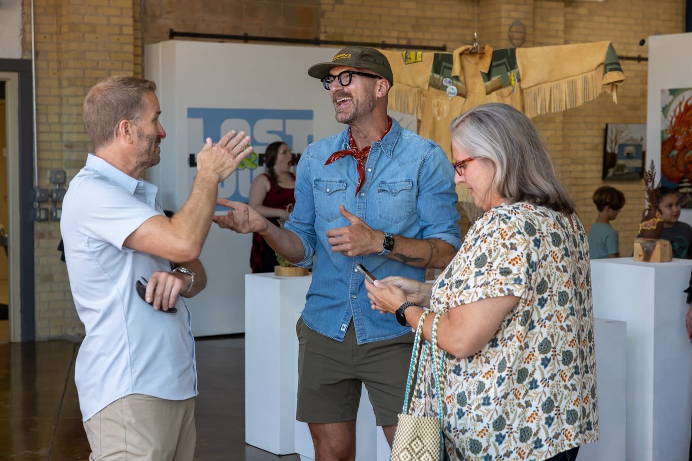 A few photos from the opening celebration of Lost &amp; Found.

Thanks to @thechickendoesphotography for capturing the evening, and to @theartgaragegb and @artisancenternwtc for making the exhibition possible.

If you haven&rsquo;t stopped by yet, th