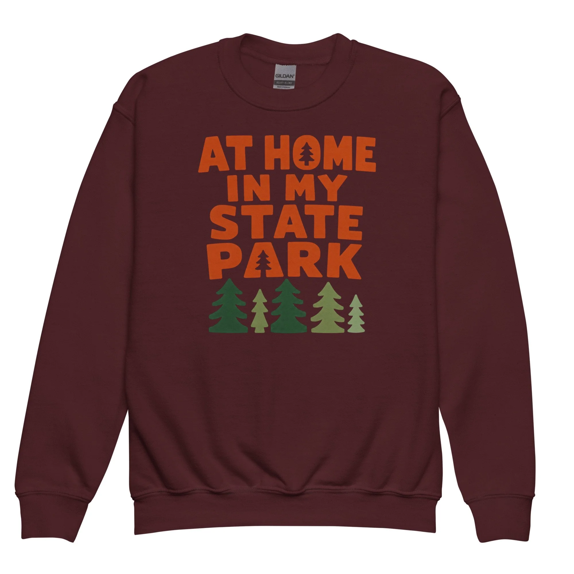 Youth At Home in My State Park Crewneck