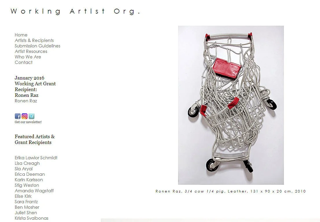 Working Artist Grant Award, Tacoma, WA, USA