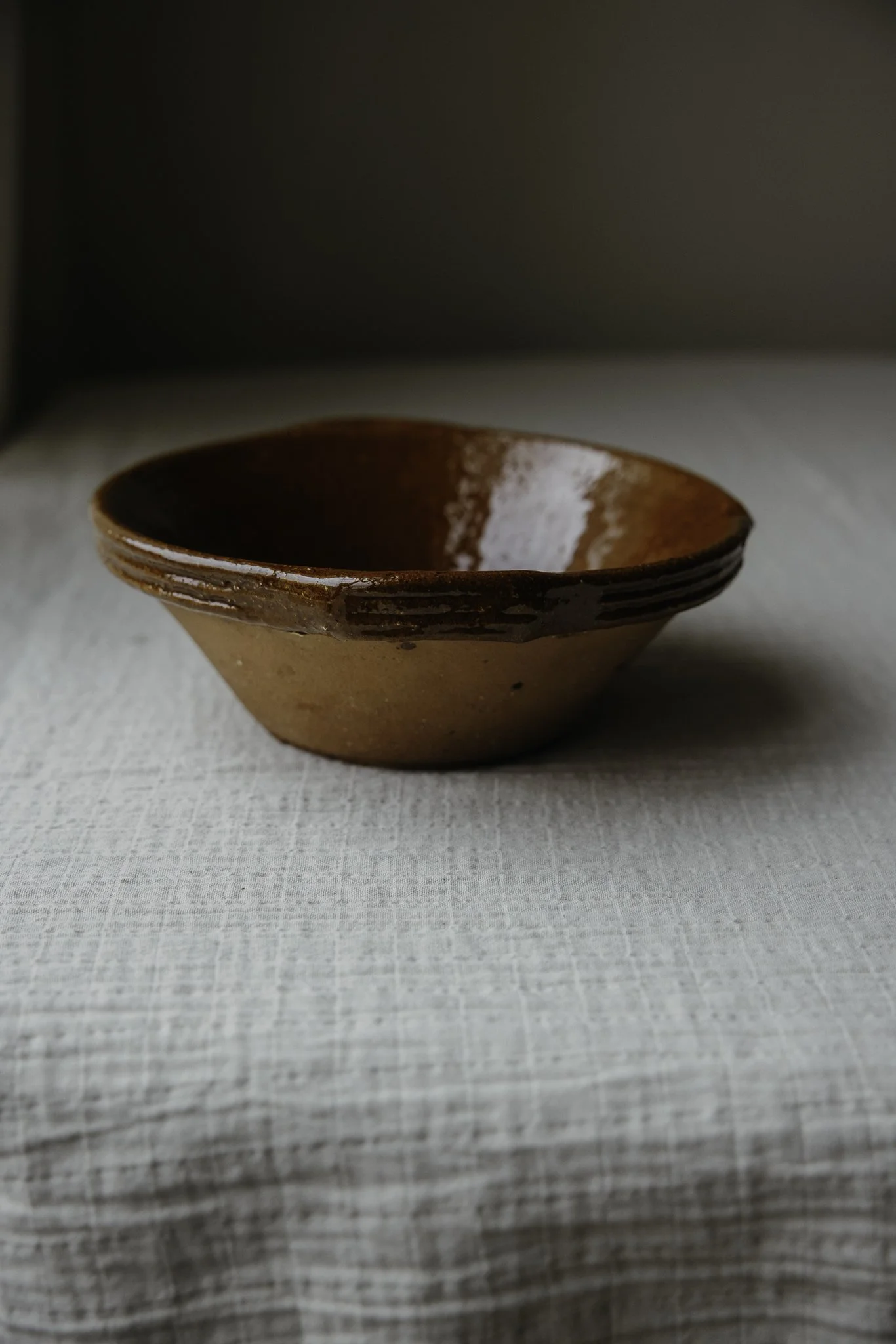 Antique French Terracotta Tian Bowl